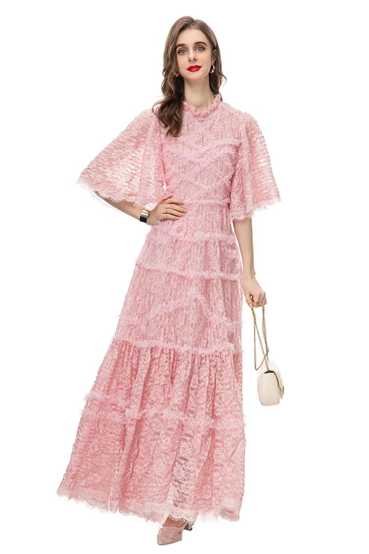 DRESS STYLE - SY456-maxi dress-onlinemarkat-Pink-XS - US 2-onlinemarkat