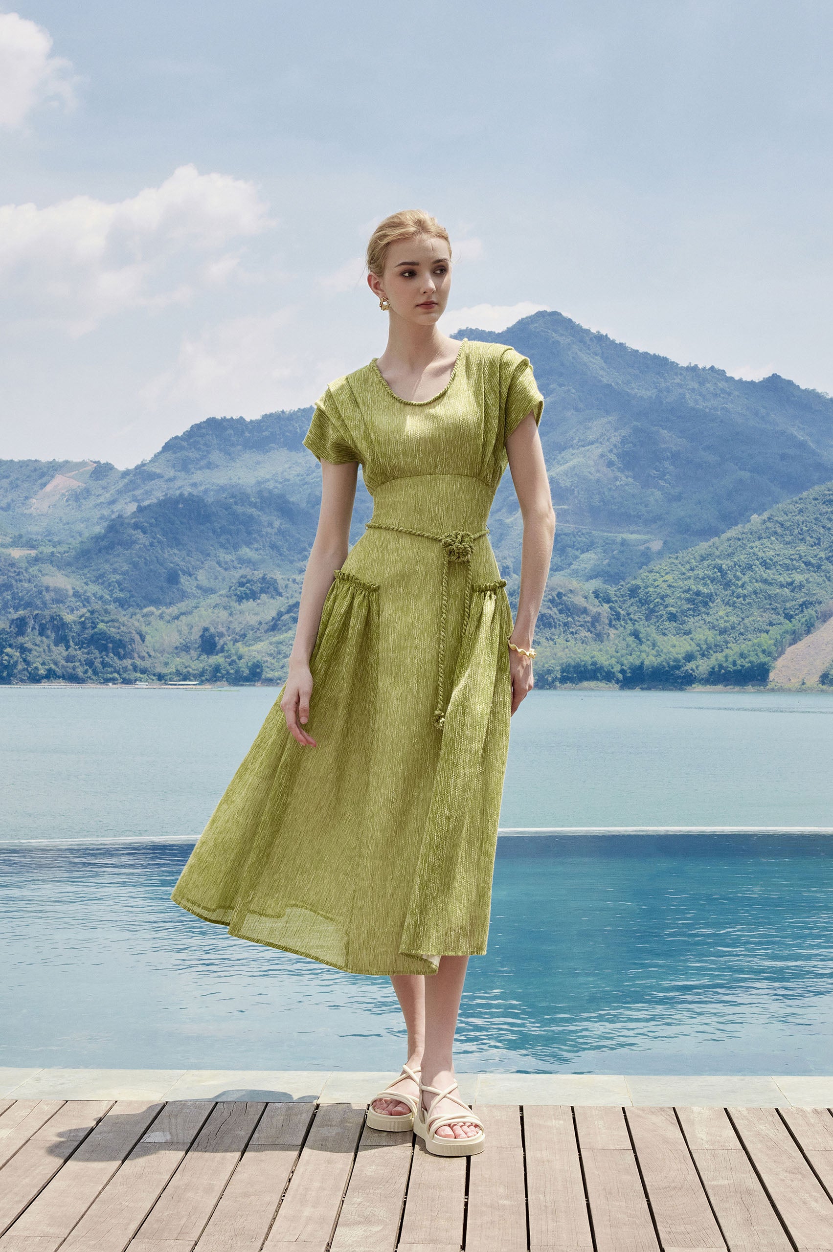 Dylan A-line Ruffle Dress