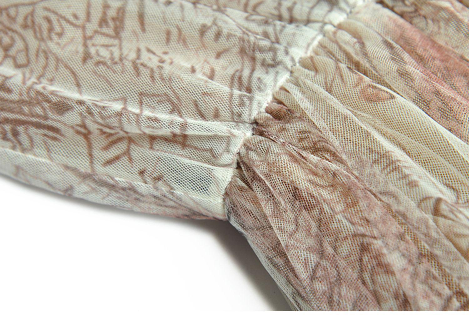 Elegant long sleeve lace up Midi Dress - EA257