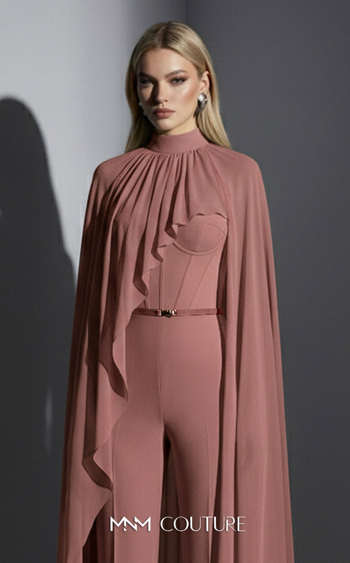 Eli The Label E0143 Draped Column Evening Gown