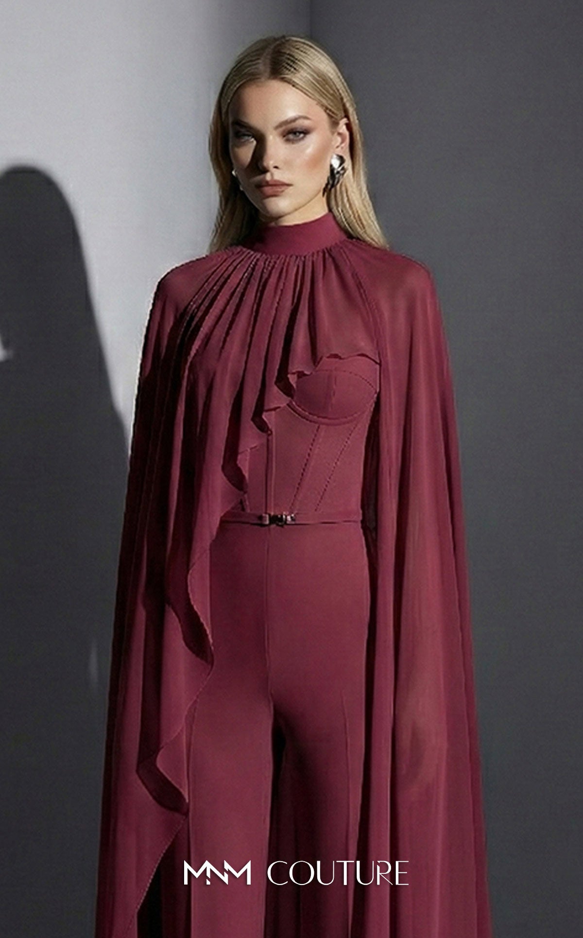 Eli The Label E0143 Draped Column Evening Gown