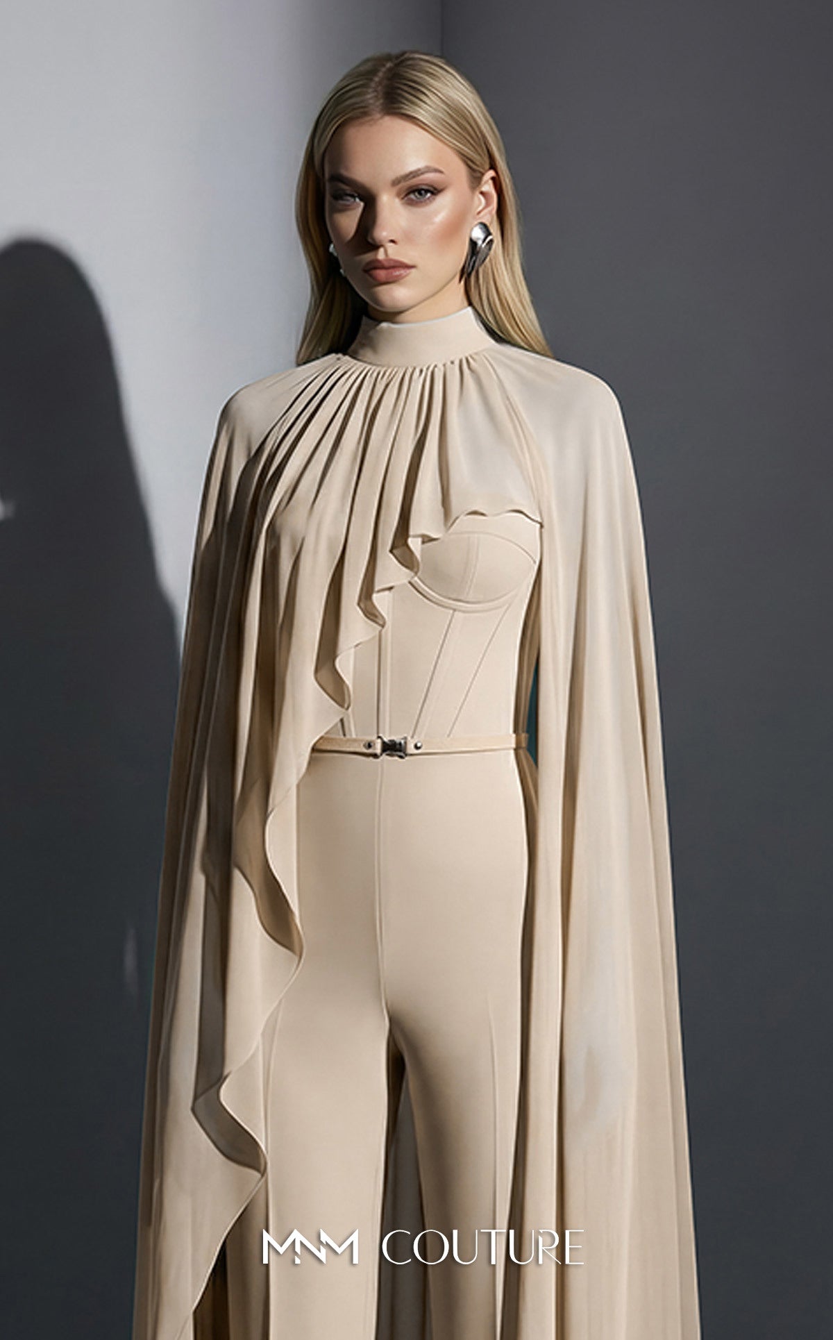 Eli The Label E0143 Draped Column Evening Gown