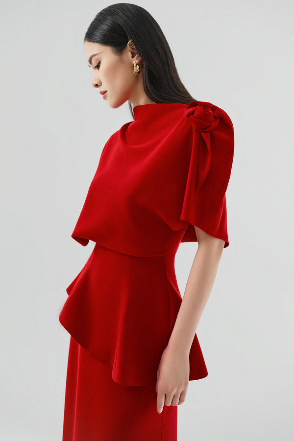 Ellie Peplum Set Design with Trousers