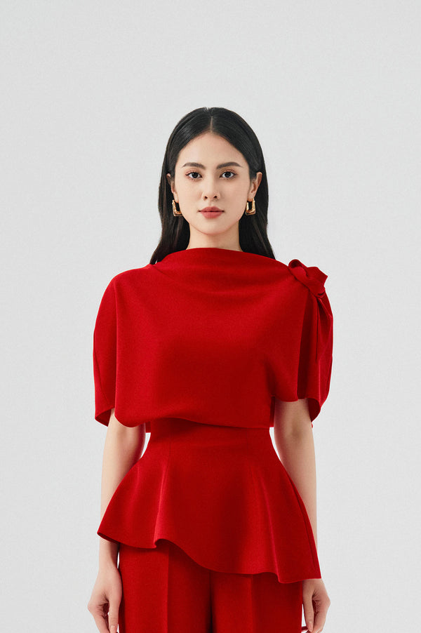 Ellie Peplum Set Design with Trousers