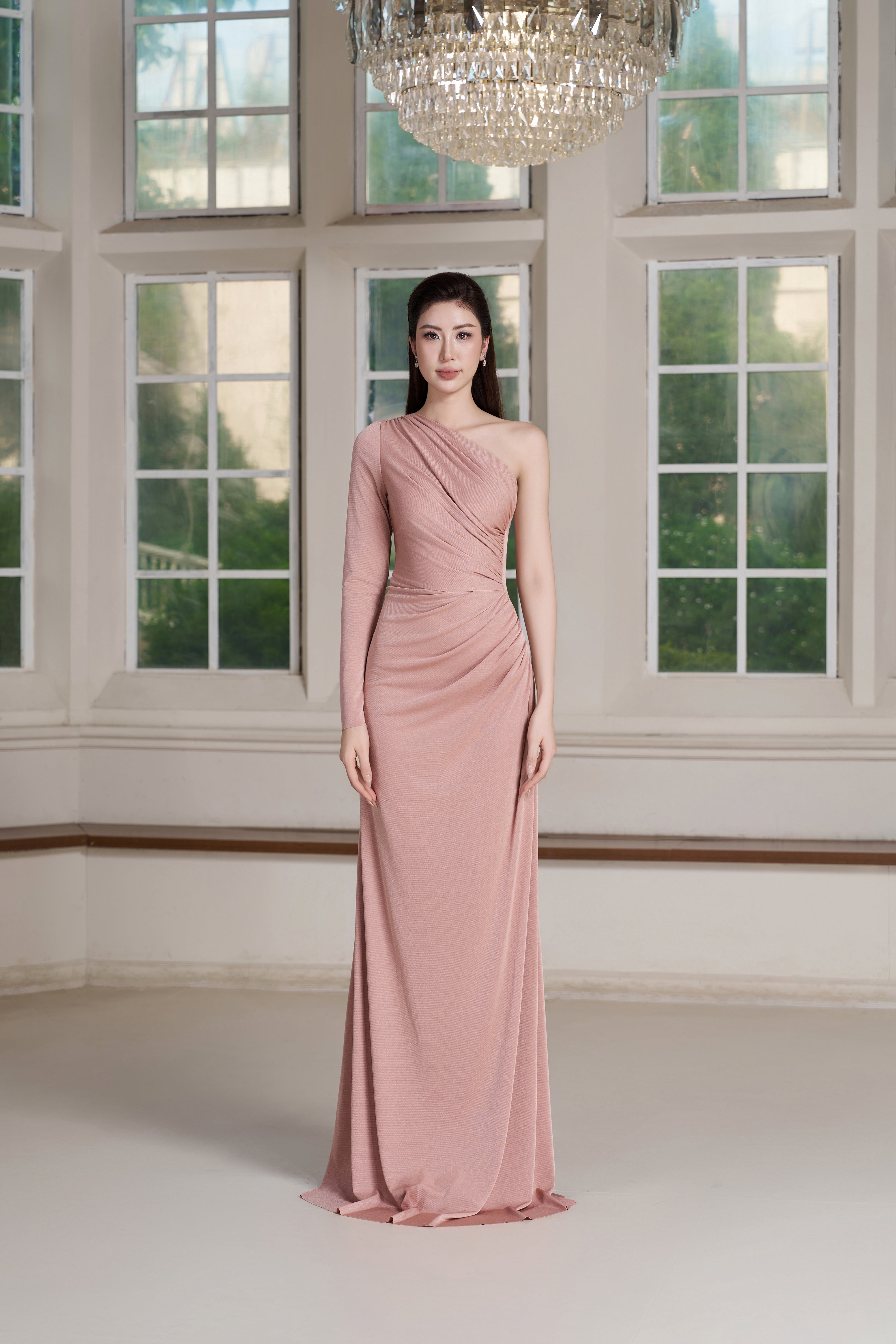 Ely Dress – Pink Tint Maxi Dress