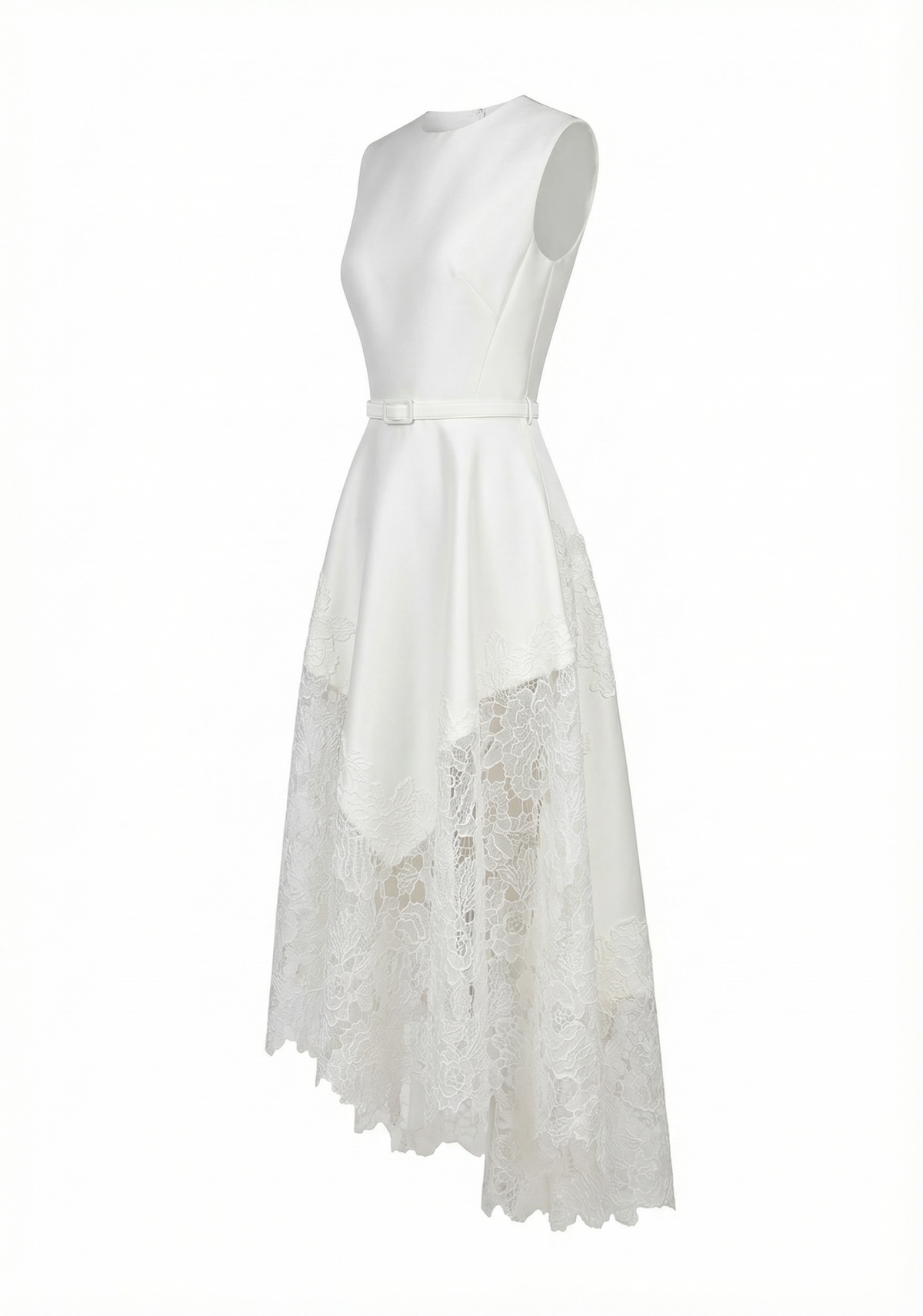 Elyn Dress – White Swan Midi Dress
