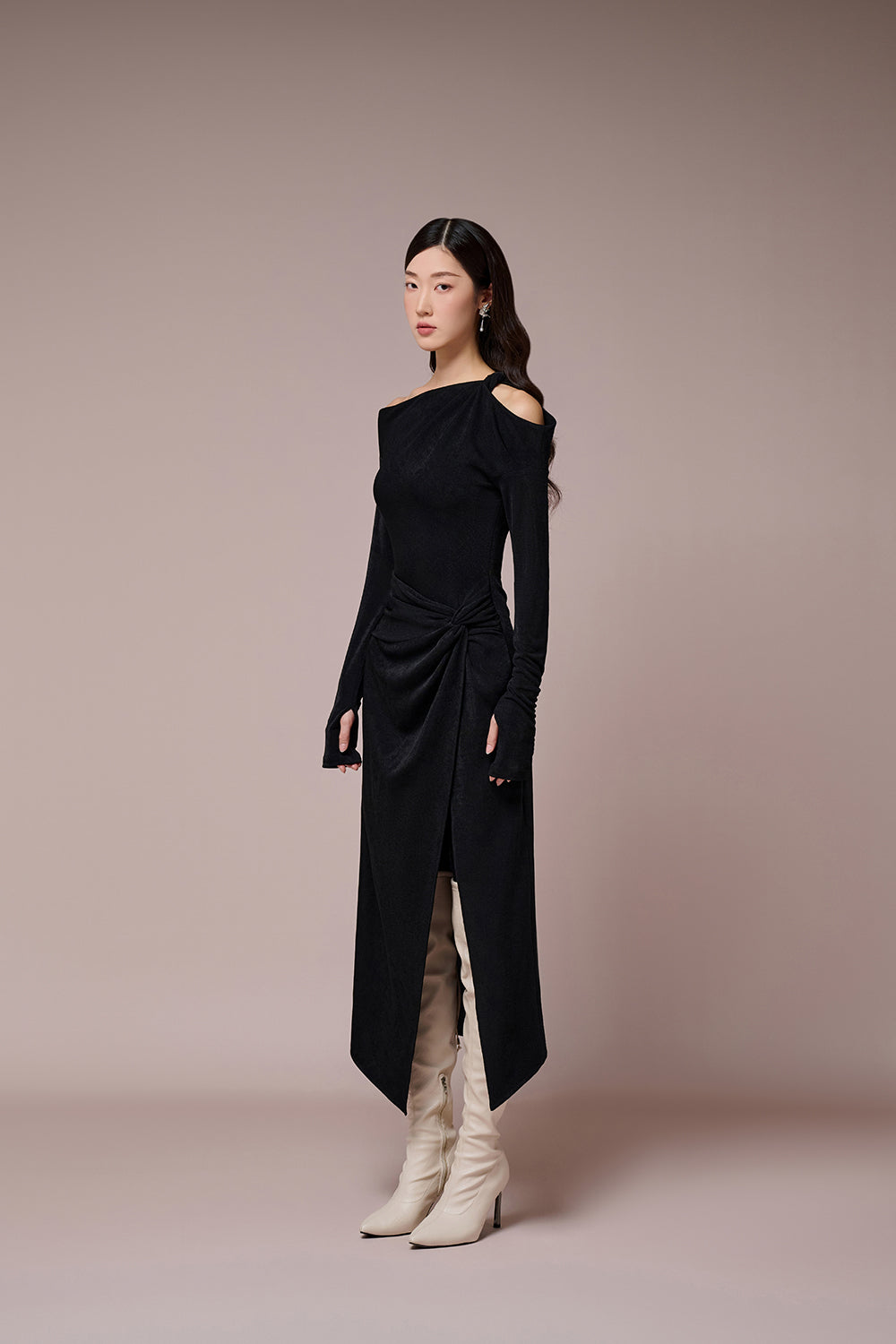 Emilia Off-the-shoulder Pencil Dress