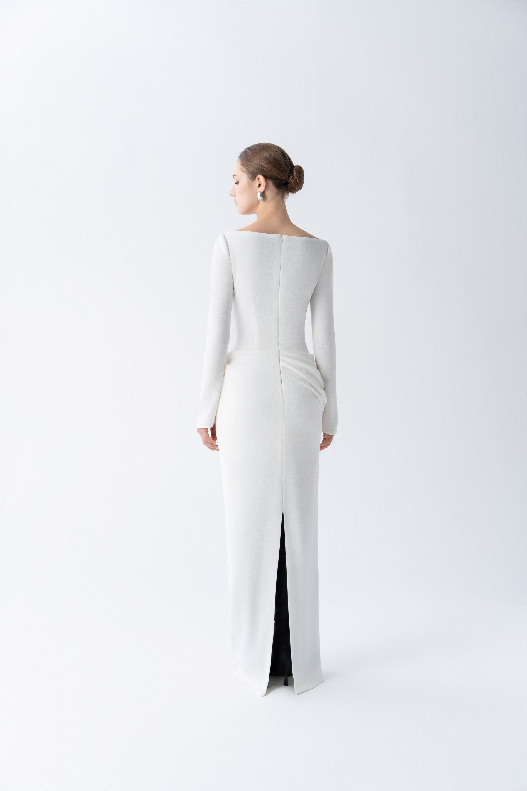 Ethereal Curve Pencil Gown