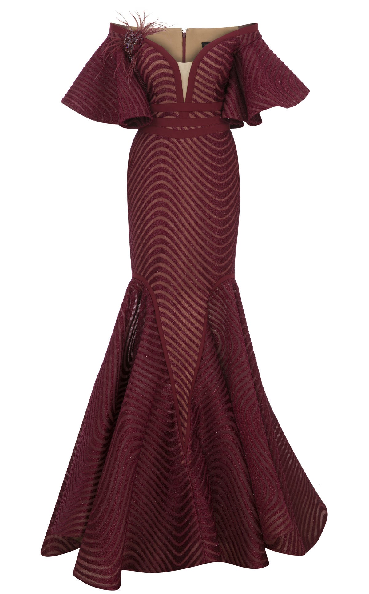 Fouad Sarkis F02925 Couture Evening Gown