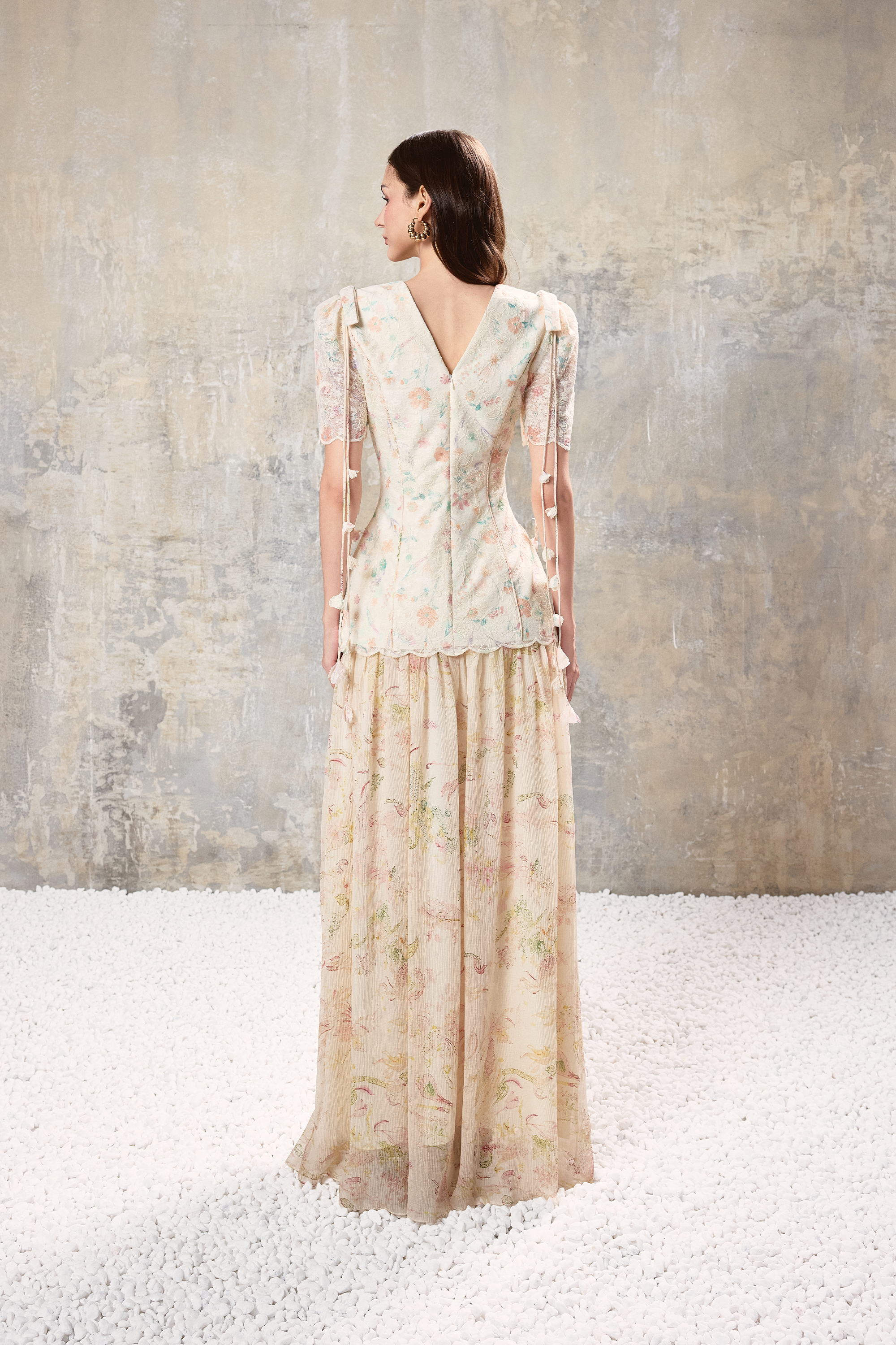 Floral Corset Maxi Dress