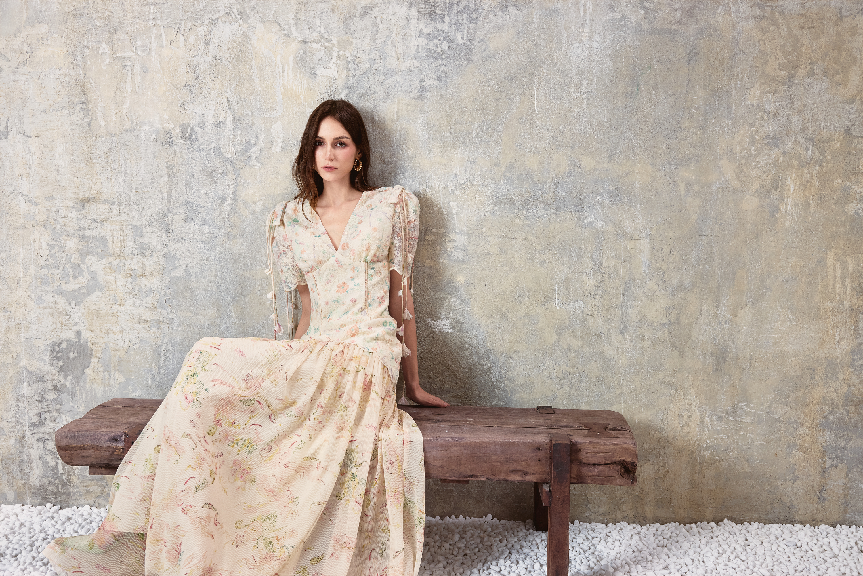 Floral Corset Maxi Dress