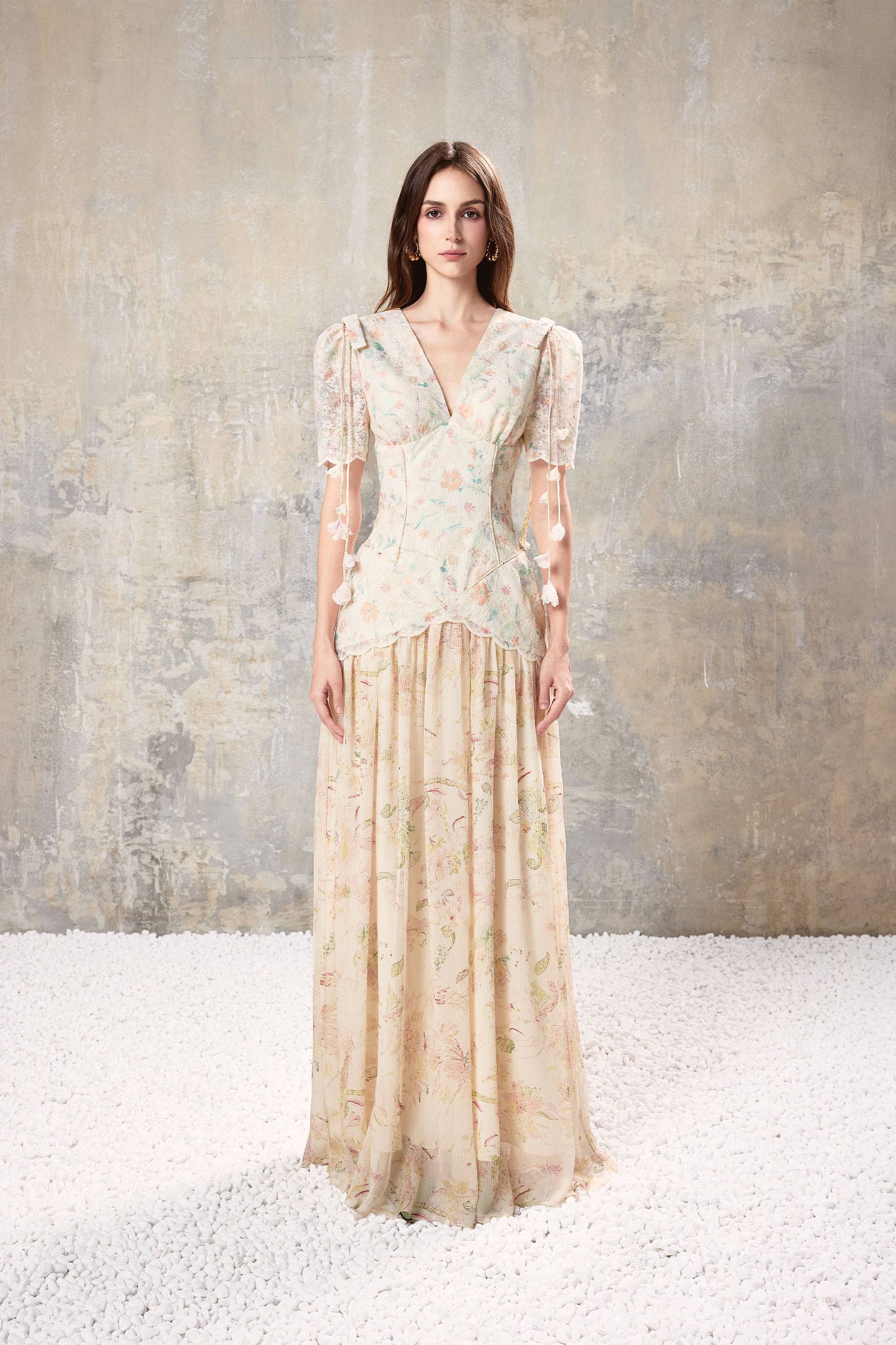 Floral Corset Maxi Dress