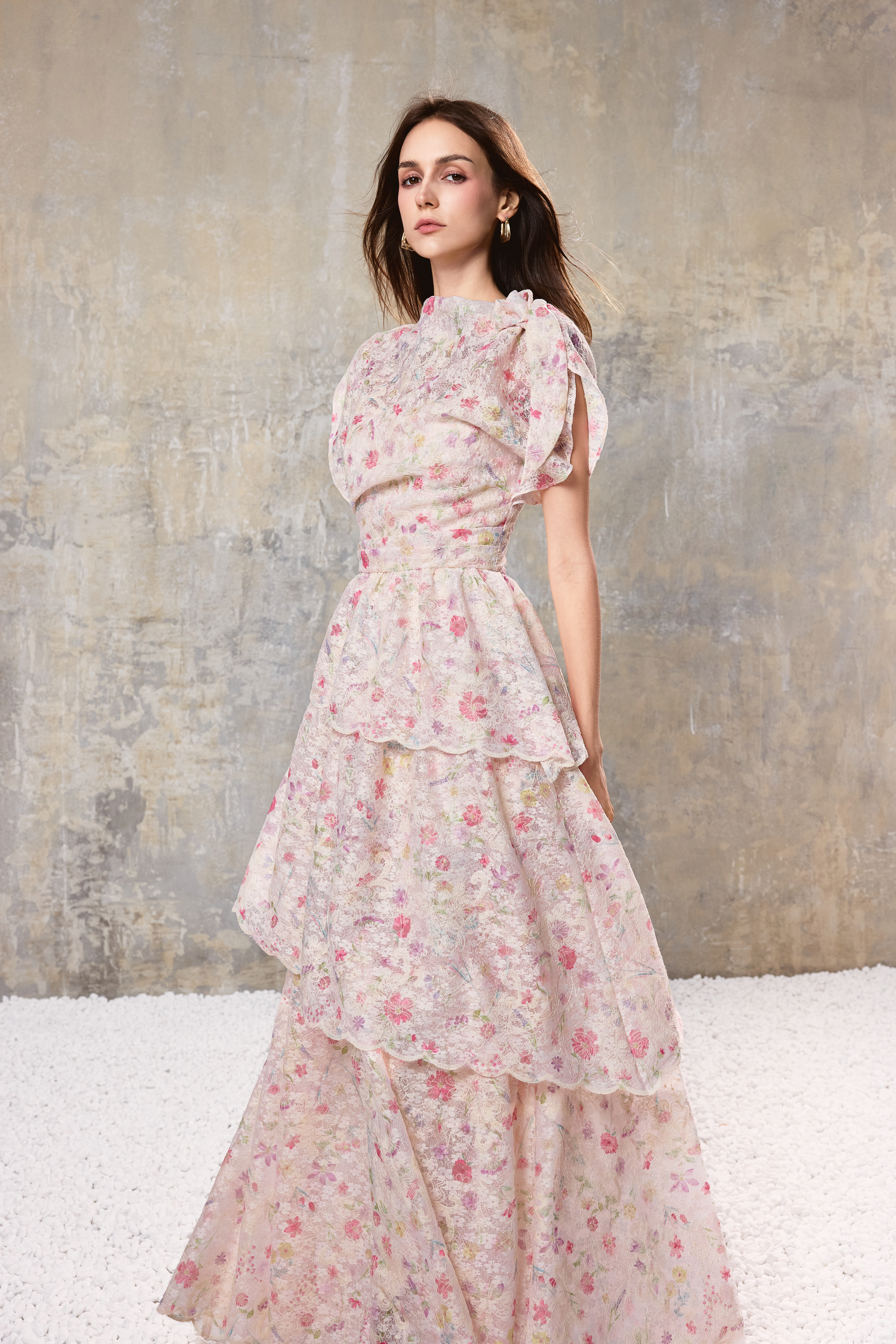 Floral Tiered Maxi Dress