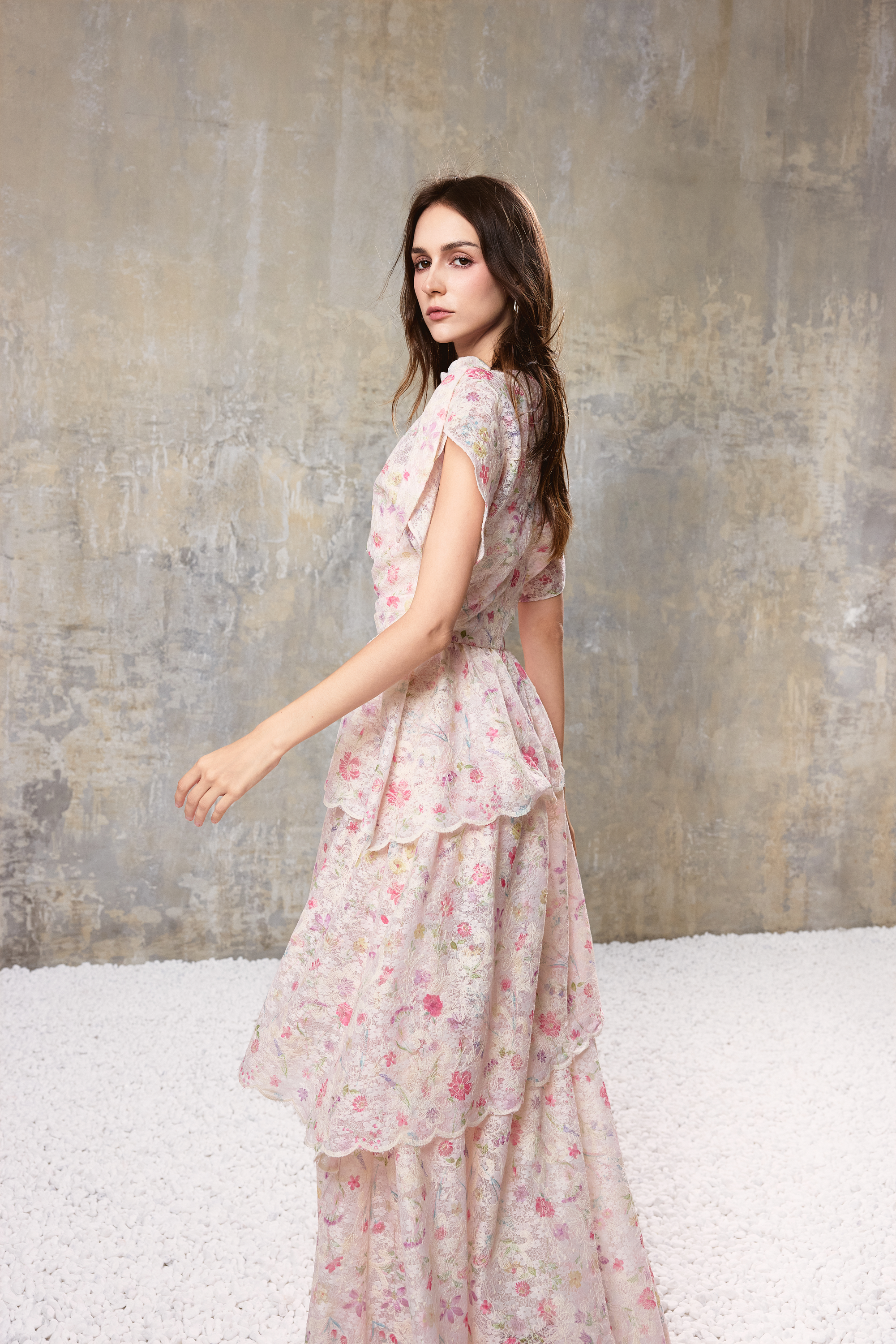 Floral Tiered Maxi Dress