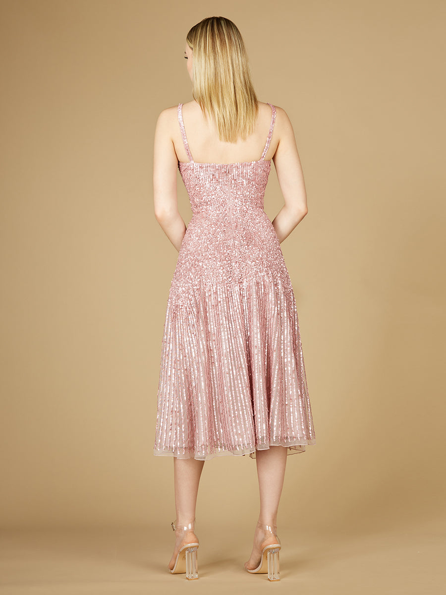 Flowing, Sequin Midi Dress 29347