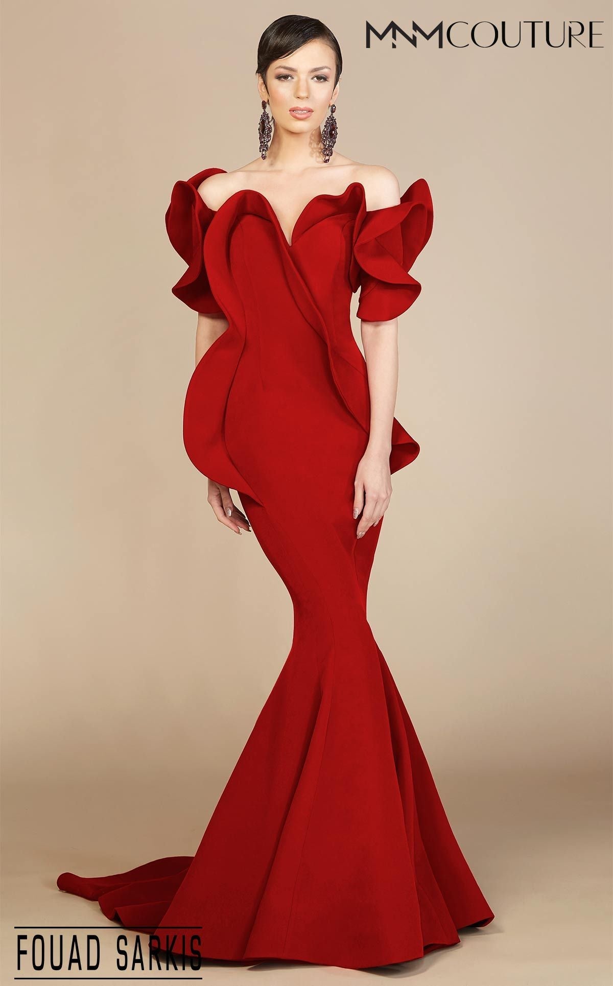 Fouad Sarkis 2328 Couture Evening Gown