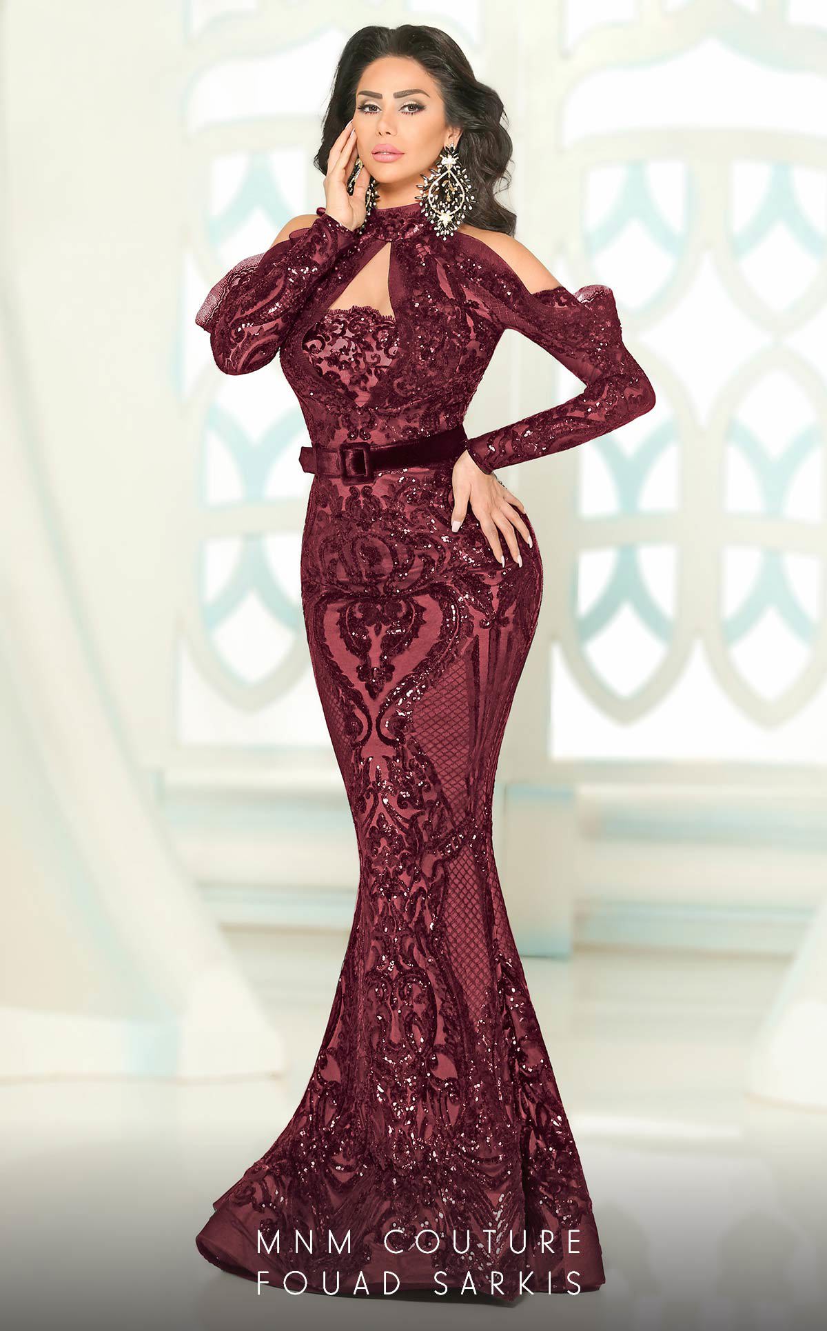 Fouad Sarkis 2514 Couture Evening Gown