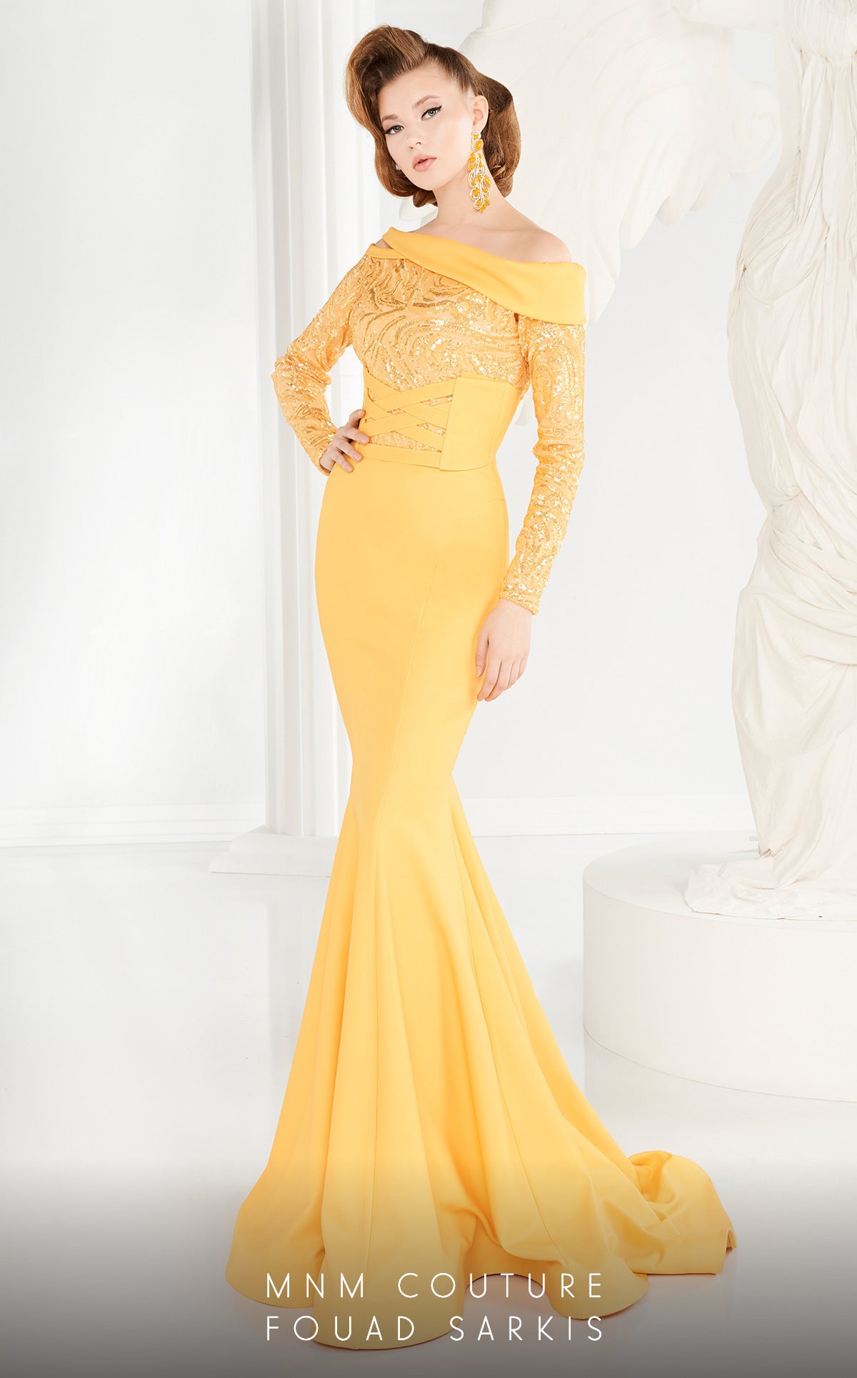 Fouad Sarkis 2578 Couture Evening Gown