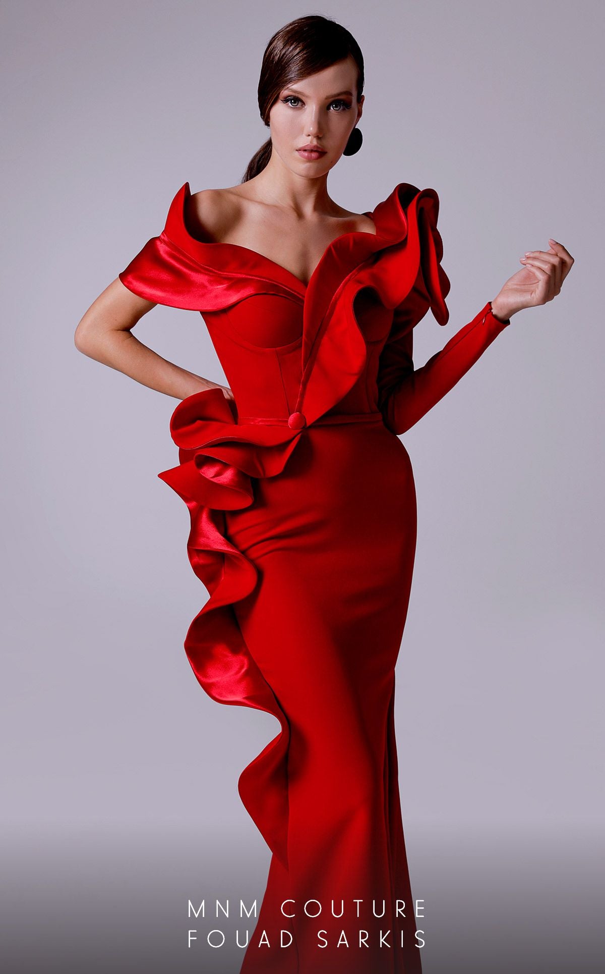 Fouad Sarkis 2714 Couture Evening Gown