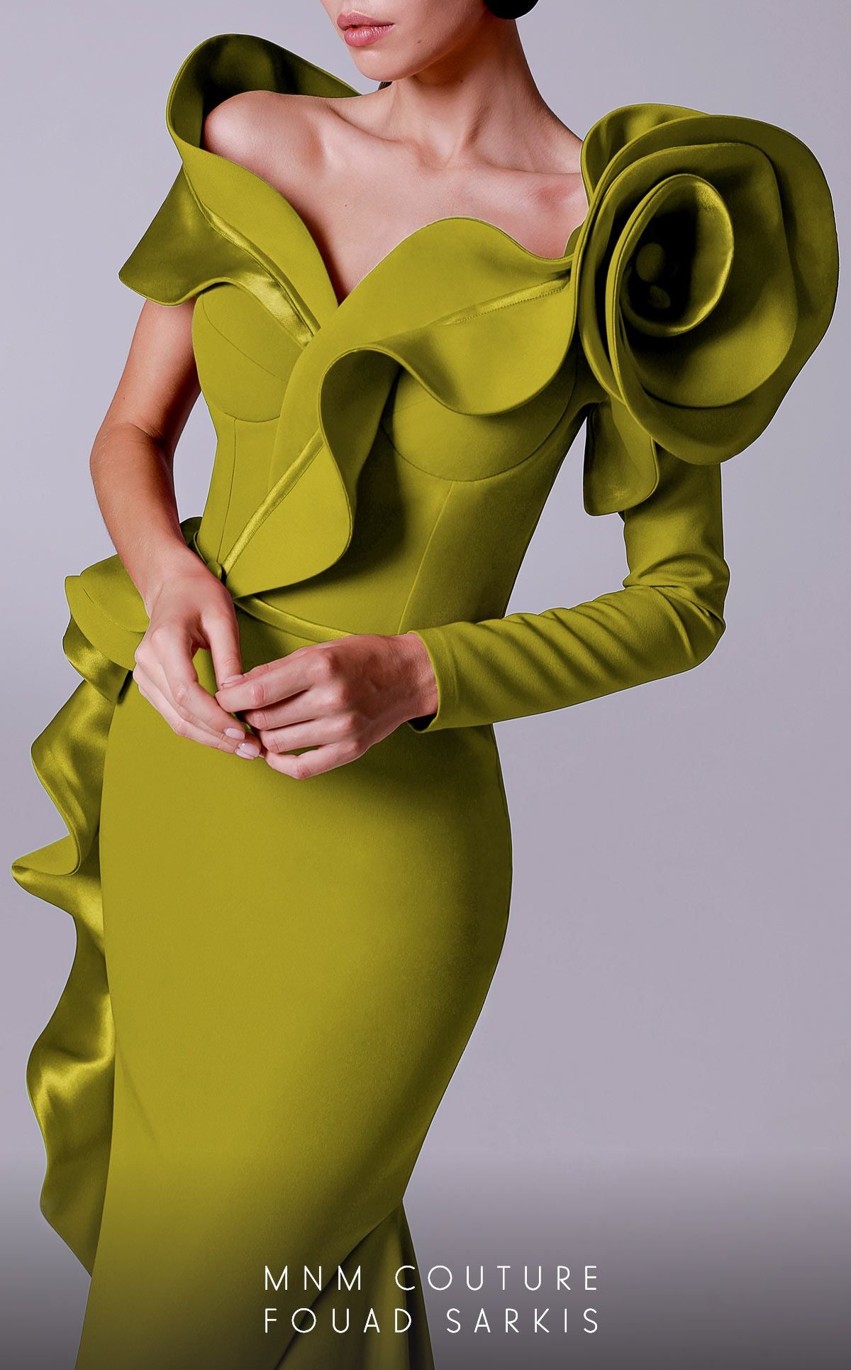 Fouad Sarkis 2714 Couture Evening Gown