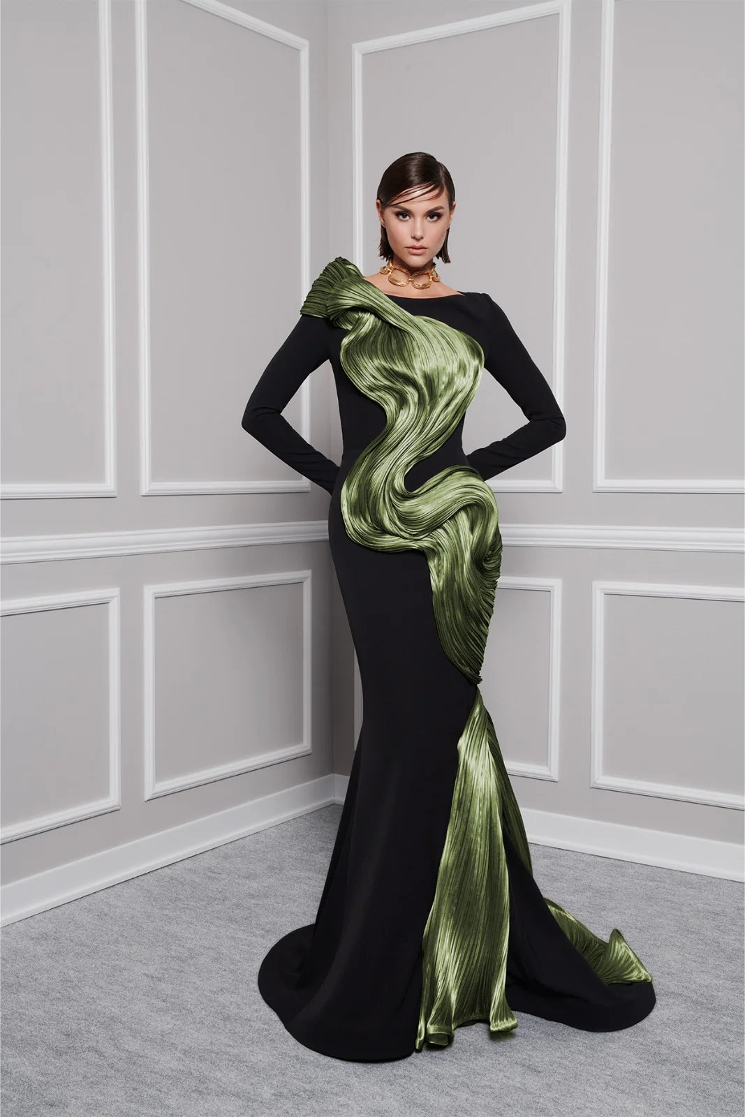 Fouad Sarkis 2730A Couture Evening Gown
