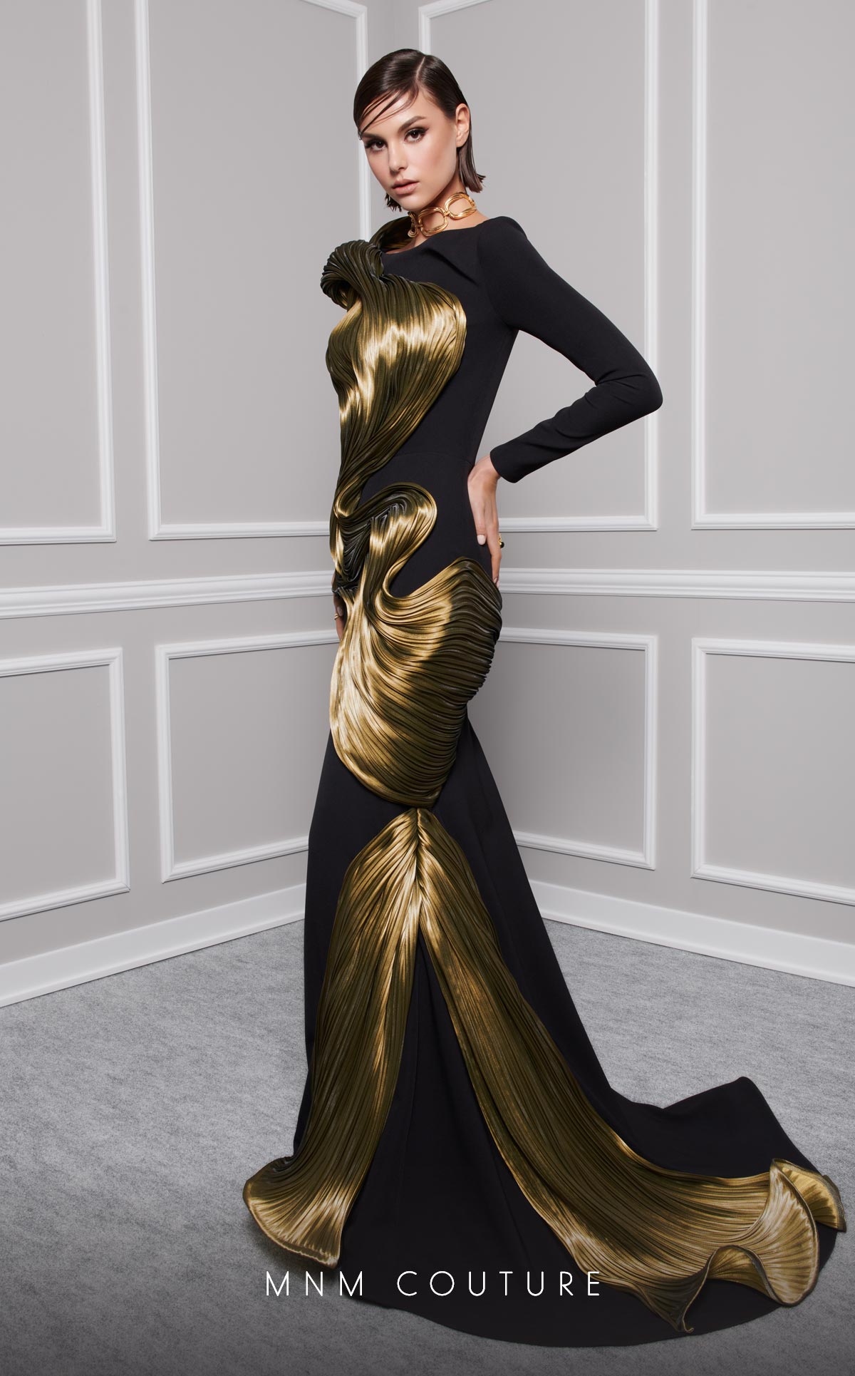 Fouad Sarkis 2730A Couture Evening Gown