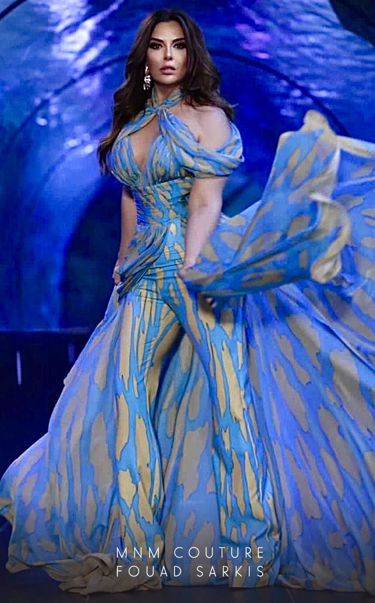Fouad Sarkis 2734 Couture Evening Gown