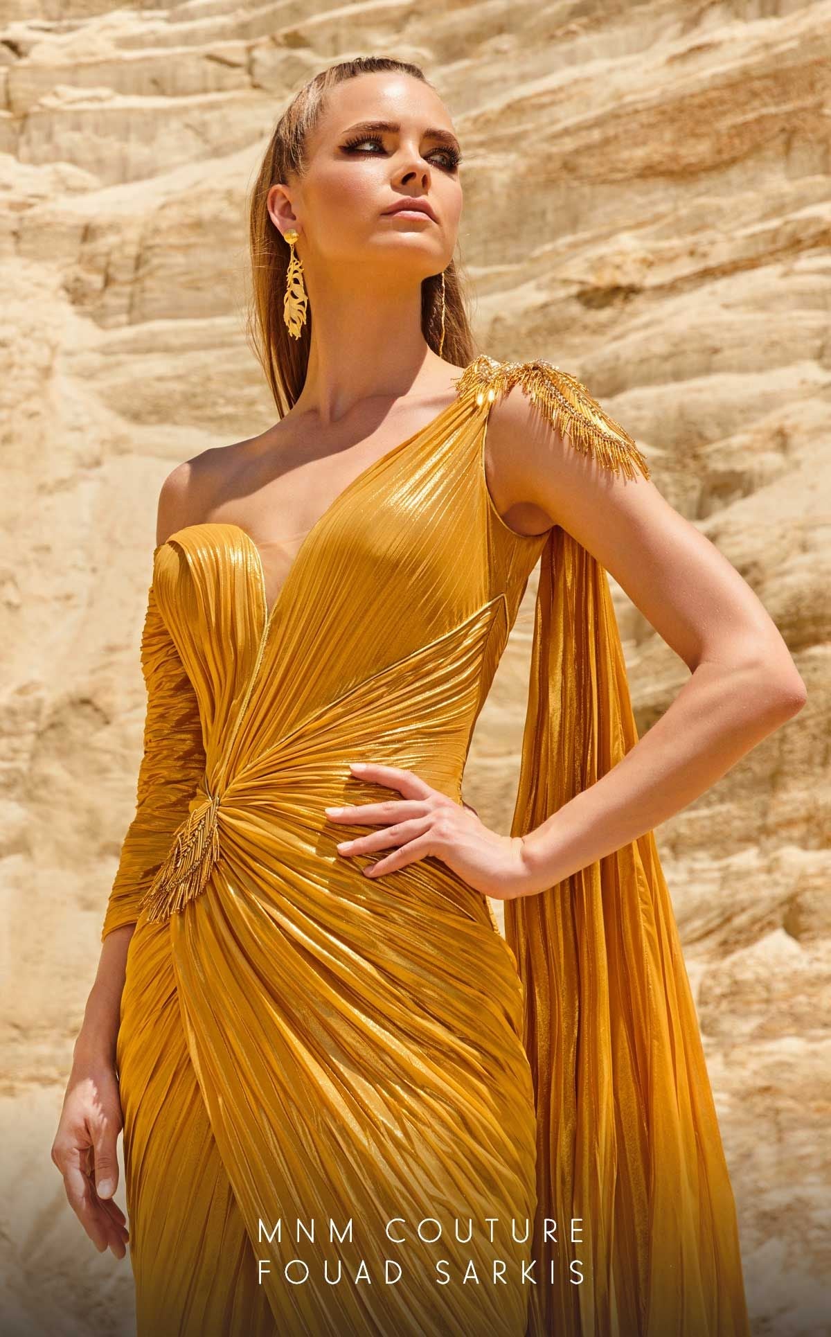 Fouad Sarkis 2744 Couture Evening Gown
