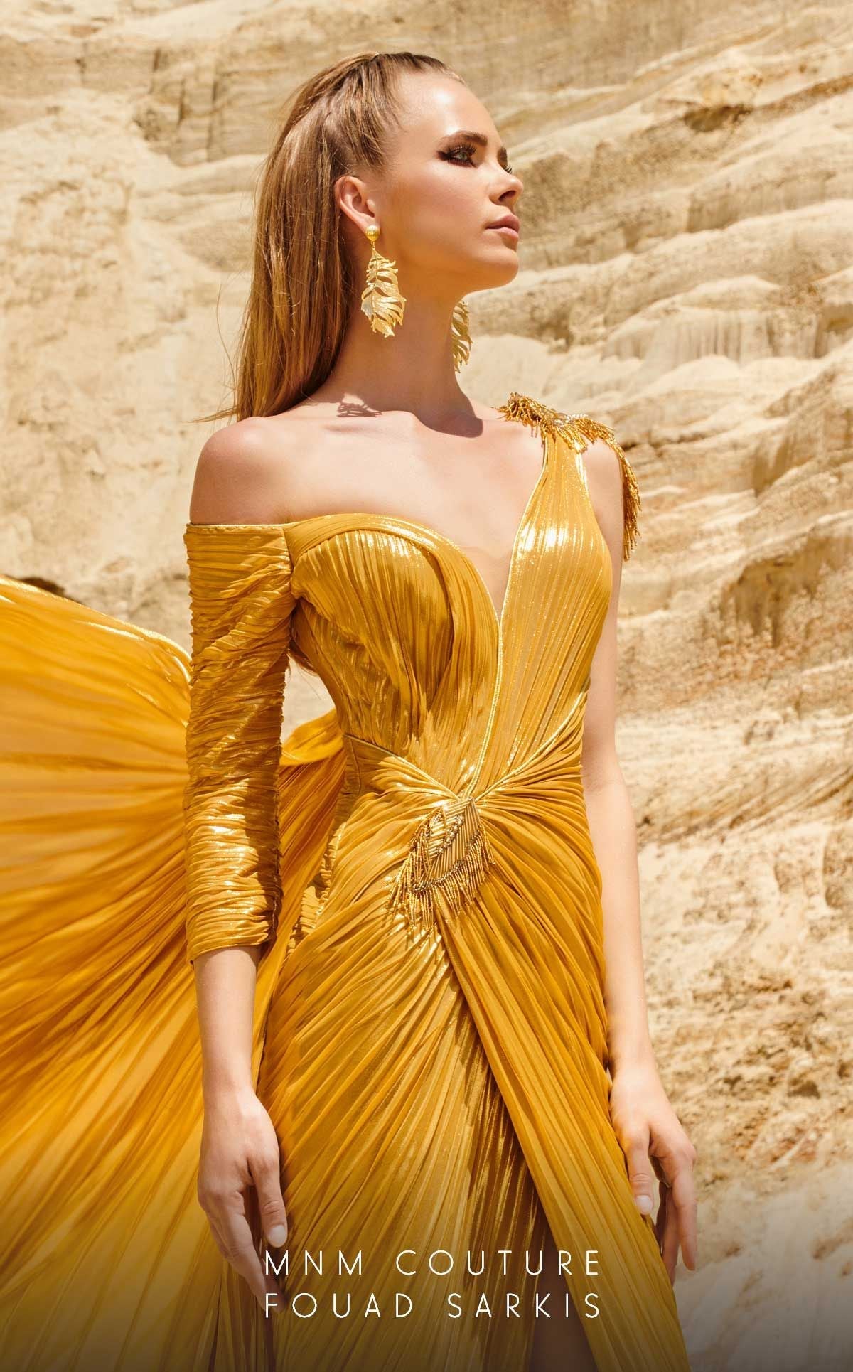 Fouad Sarkis 2744 Couture Evening Gown