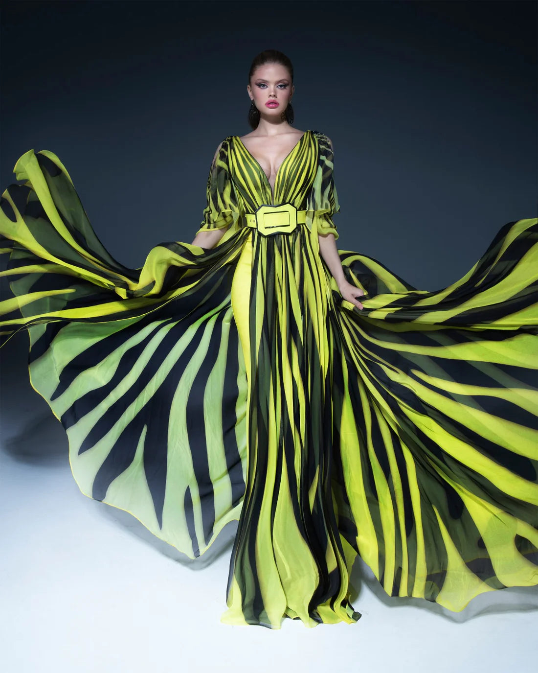 Fouad Sarkis 2748 Couture Evening Gown