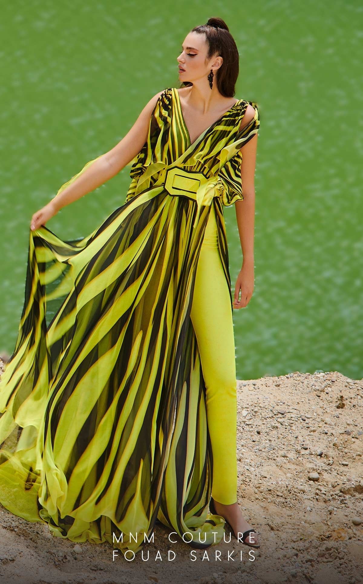Fouad Sarkis 2748 Couture Evening Gown