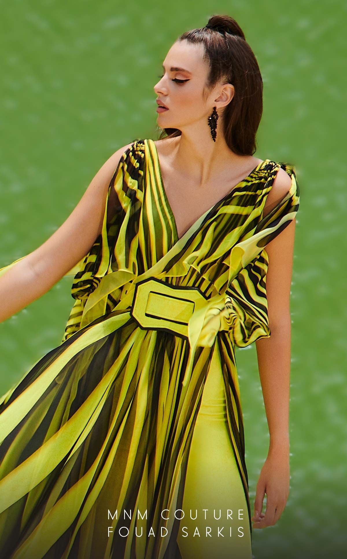 Fouad Sarkis 2748 Couture Evening Gown