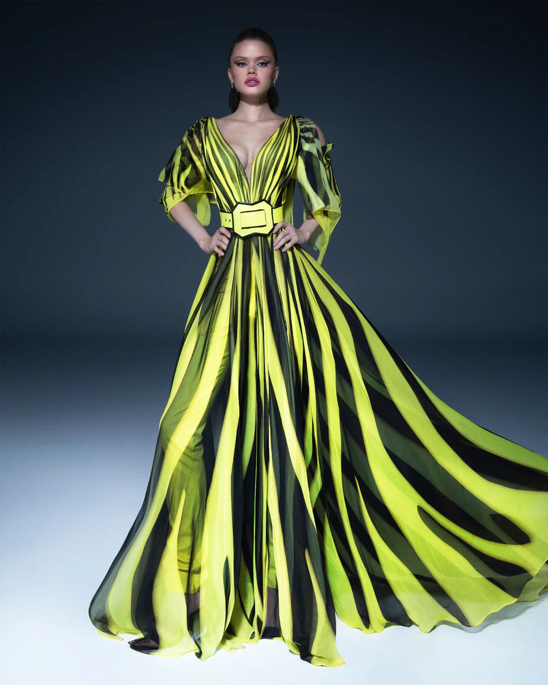 Fouad Sarkis 2748 Couture Evening Gown