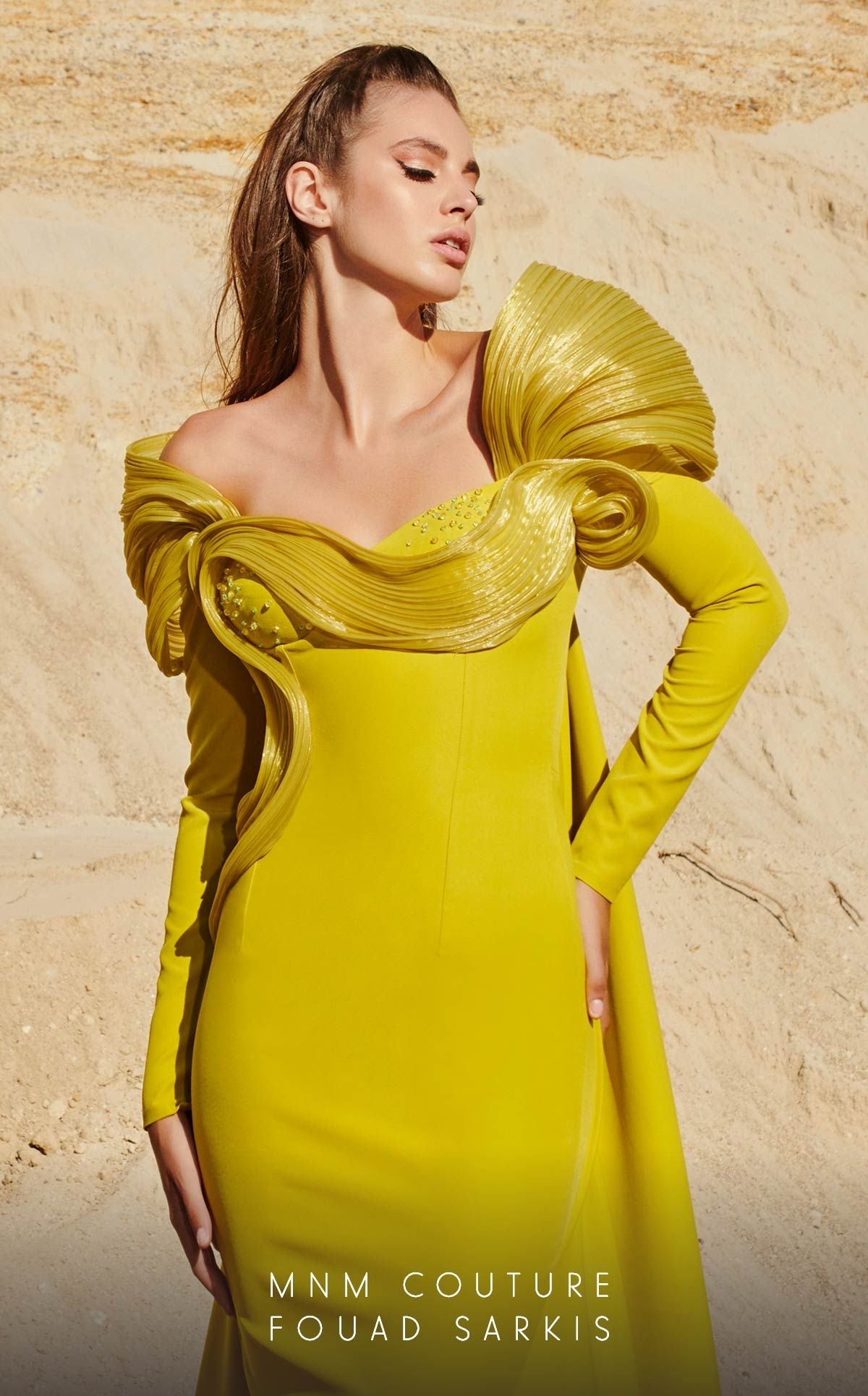Fouad Sarkis 2773 Couture Evening Gown