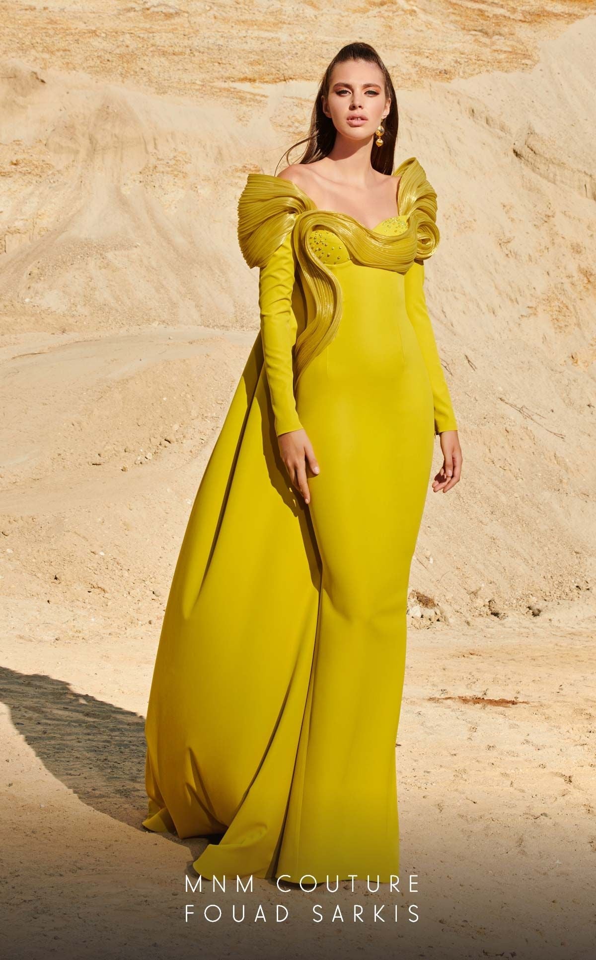 Fouad Sarkis 2773 Couture Evening Gown