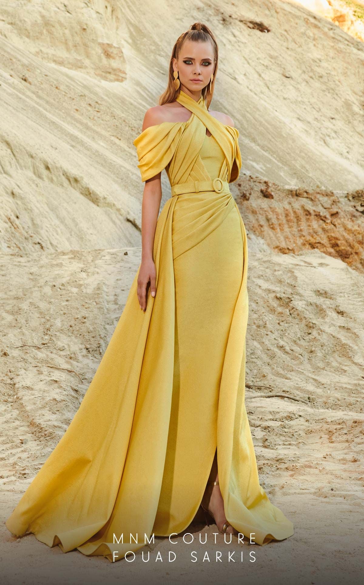 Fouad Sarkis 2776 Couture Evening Gown
