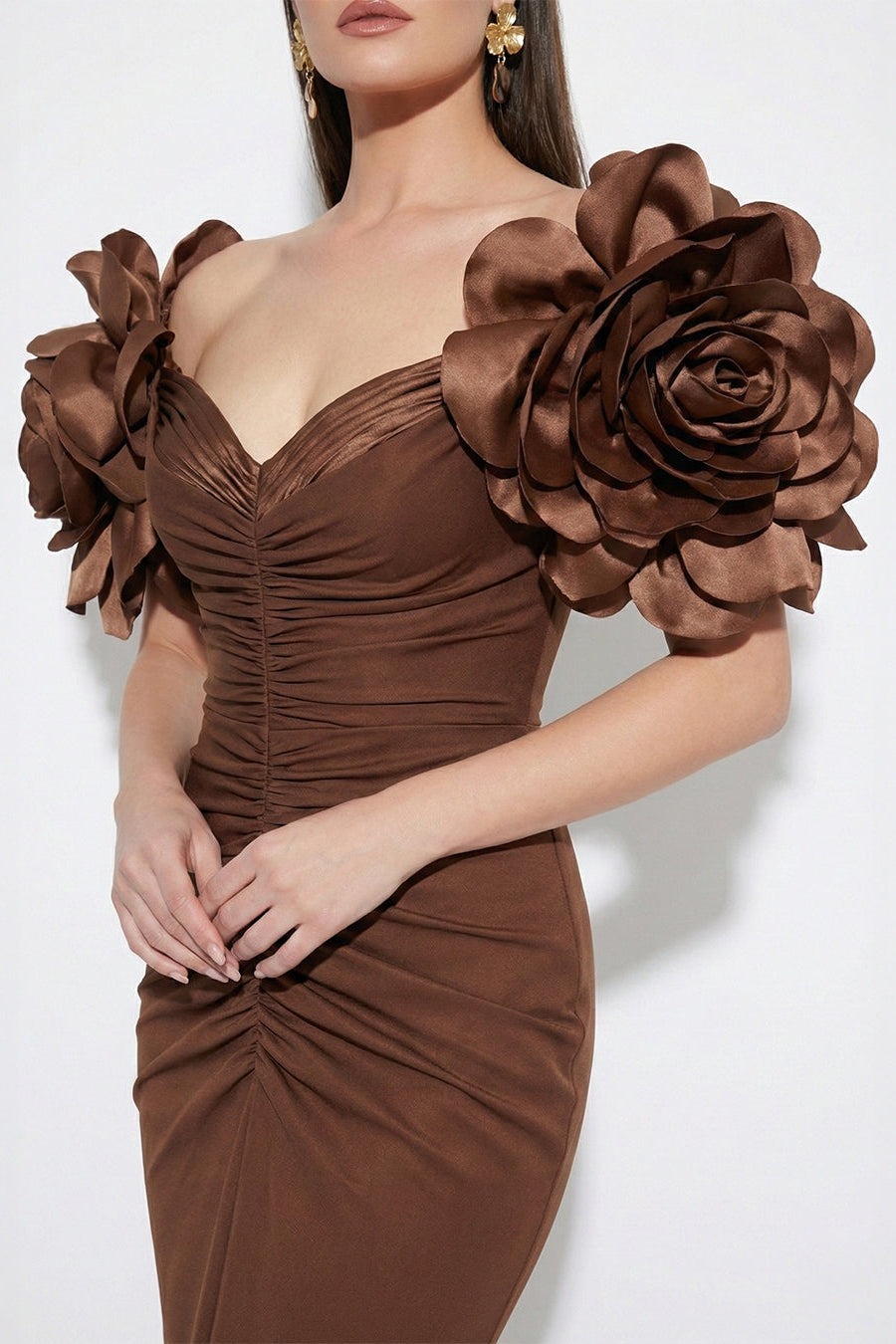 Fouad Sarkis F02774A Romantic Feminine Couture Gown