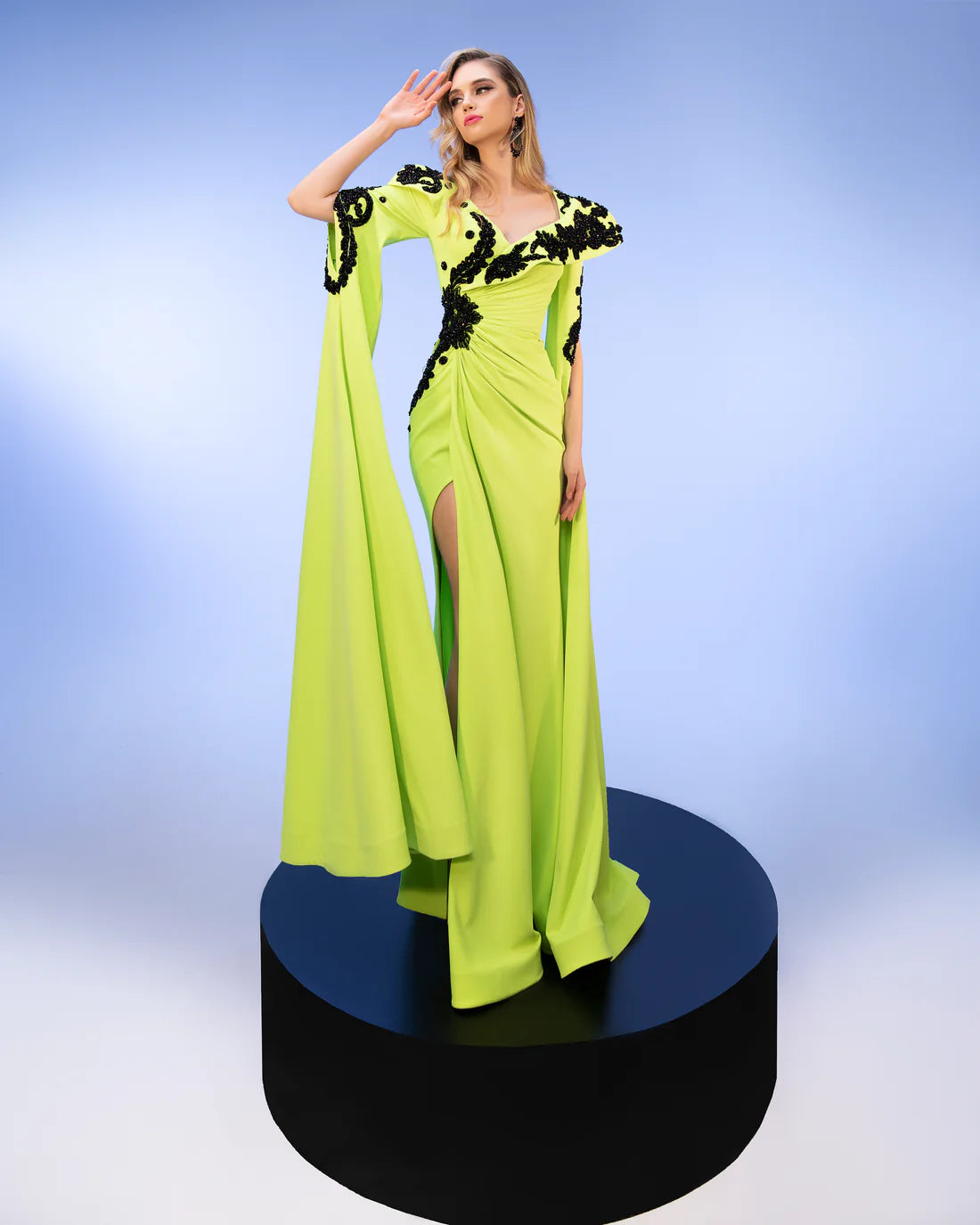Fouad Sarkis F02802 Couture Evening Gown
