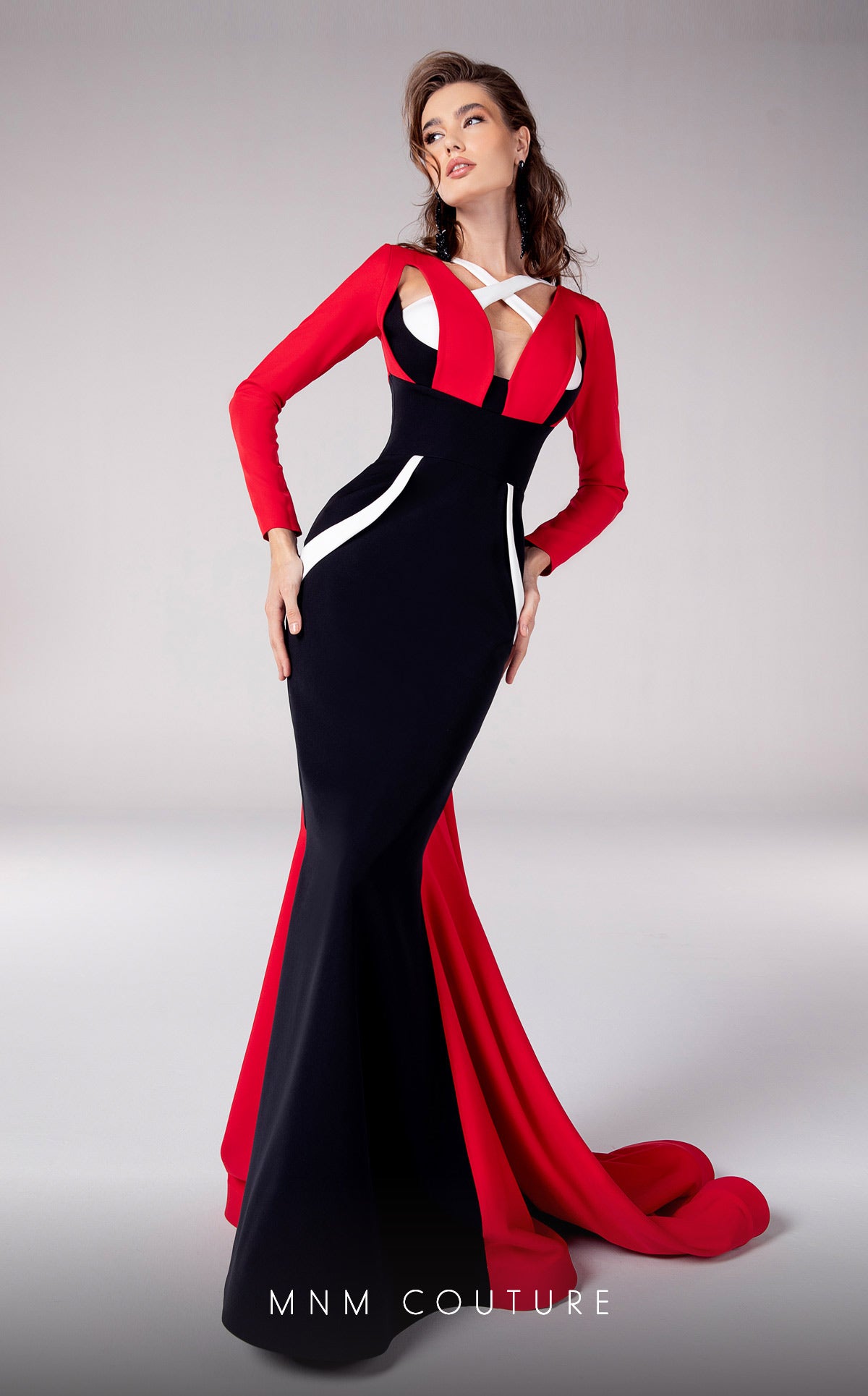 Fouad Sarkis F02834 Couture Evening Gown