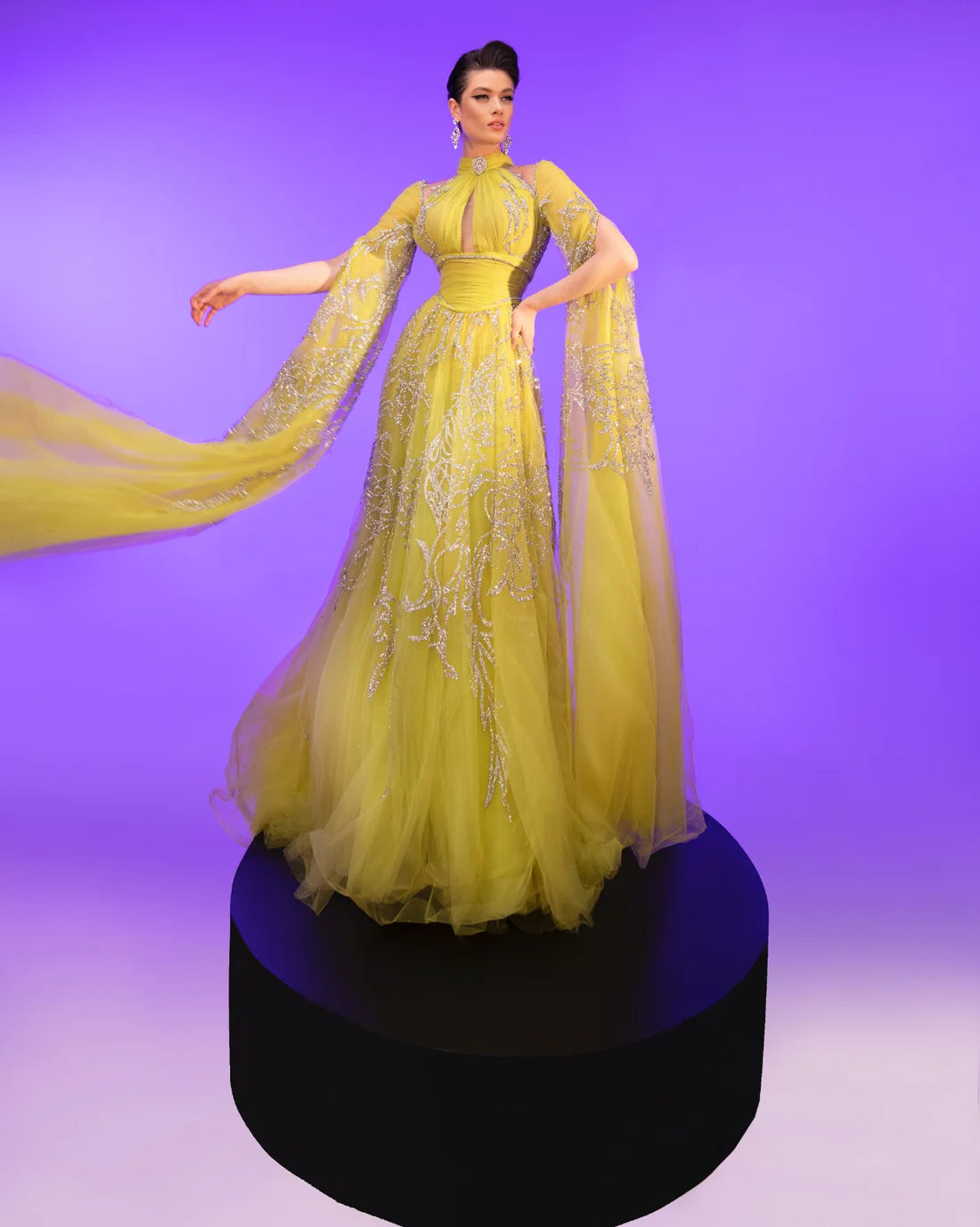 Fouad Sarkis F02844 Couture Evening Gown