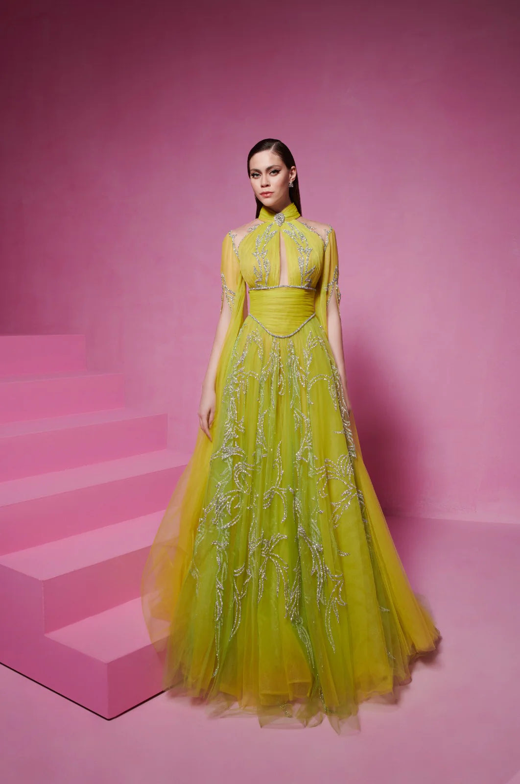 Fouad Sarkis F02844 Couture Evening Gown