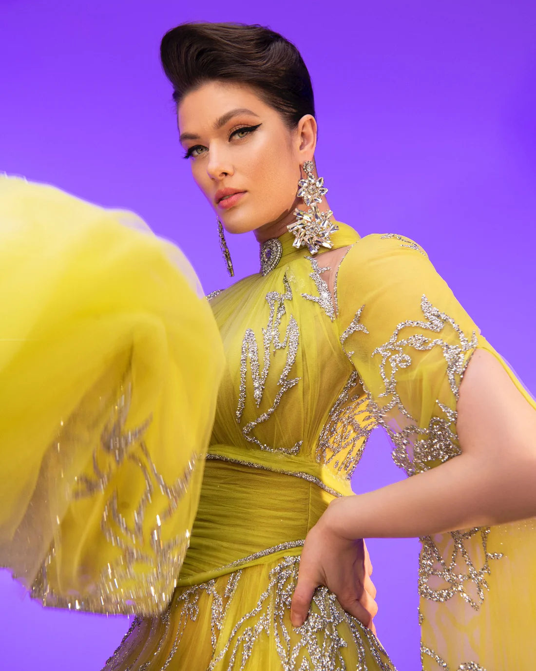 Fouad Sarkis F02844 Couture Evening Gown