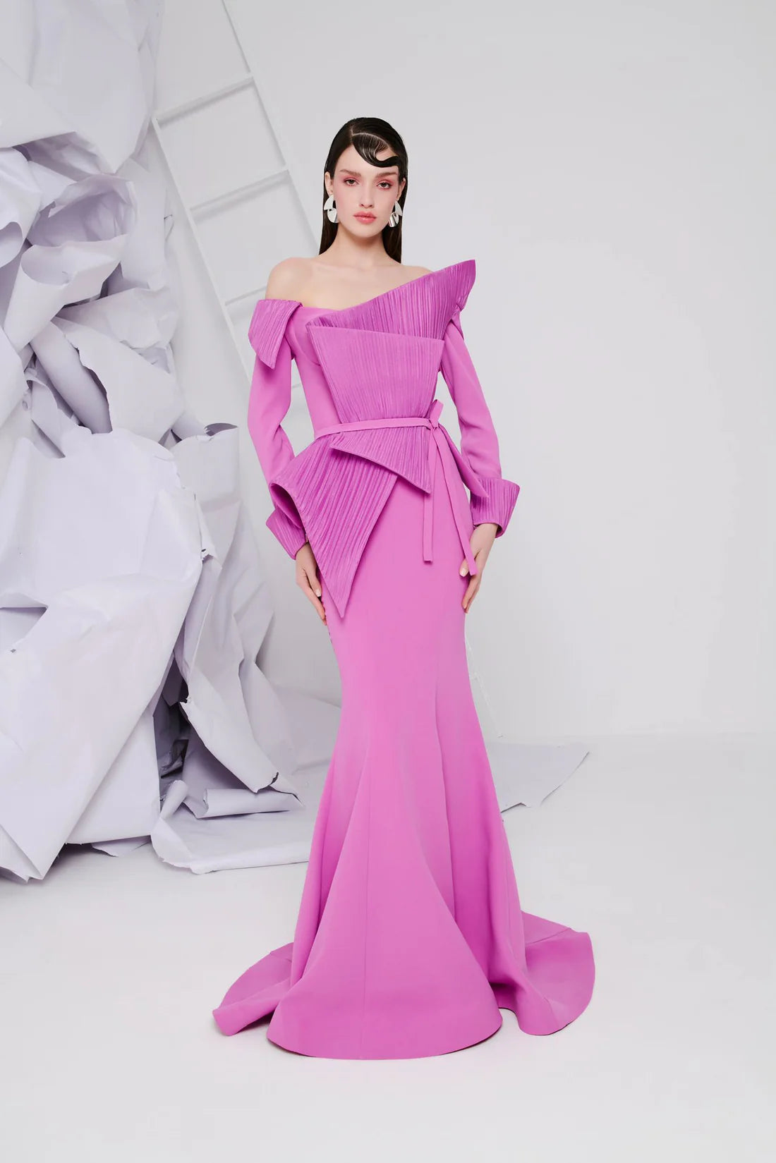 Fouad Sarkis F02846 Couture Evening Gown