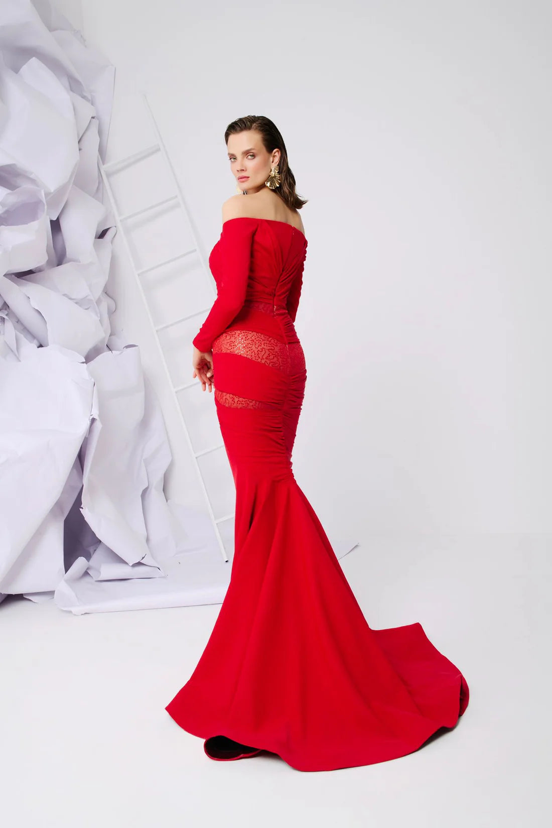 Fouad Sarkis F02848 Couture Evening Gown