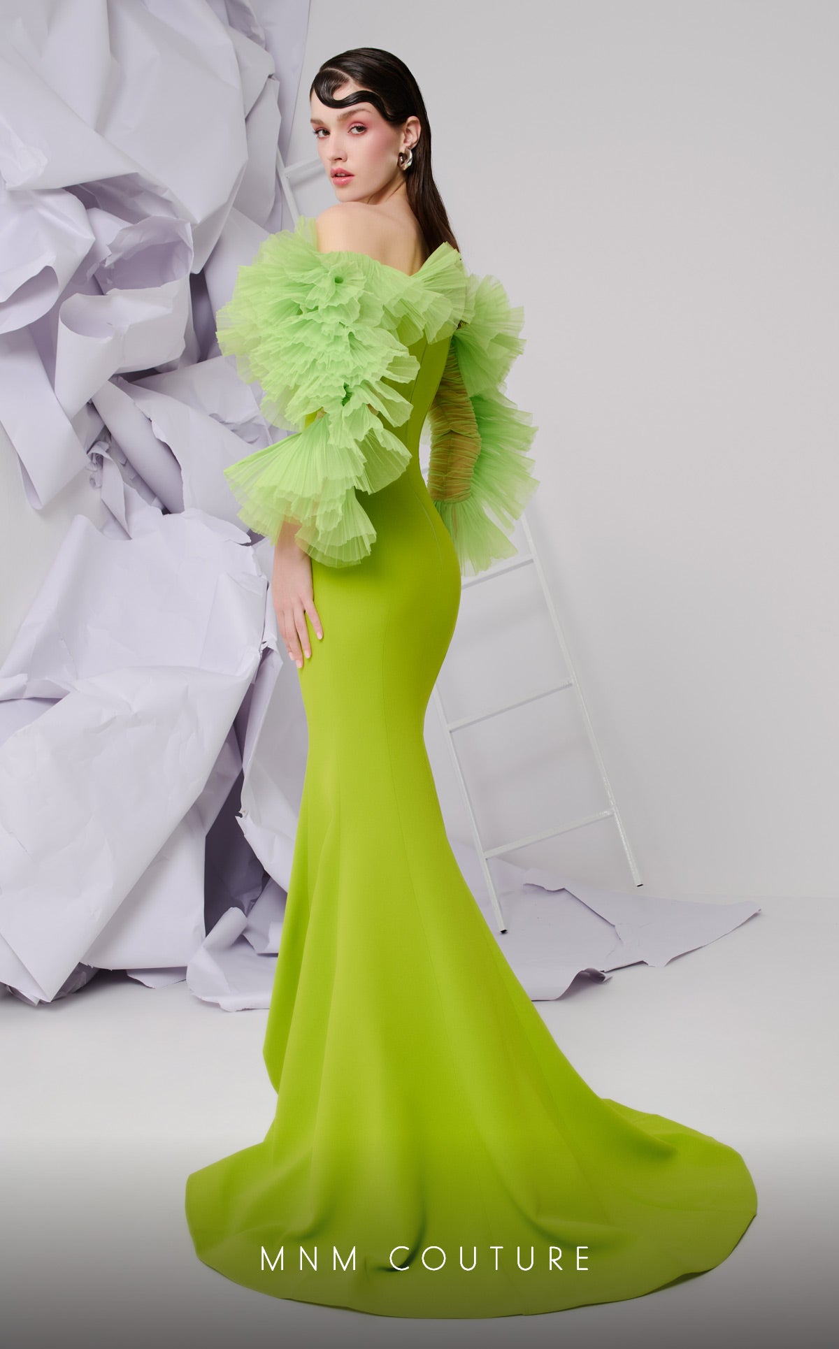 Fouad Sarkis F02850 Couture Evening Gown