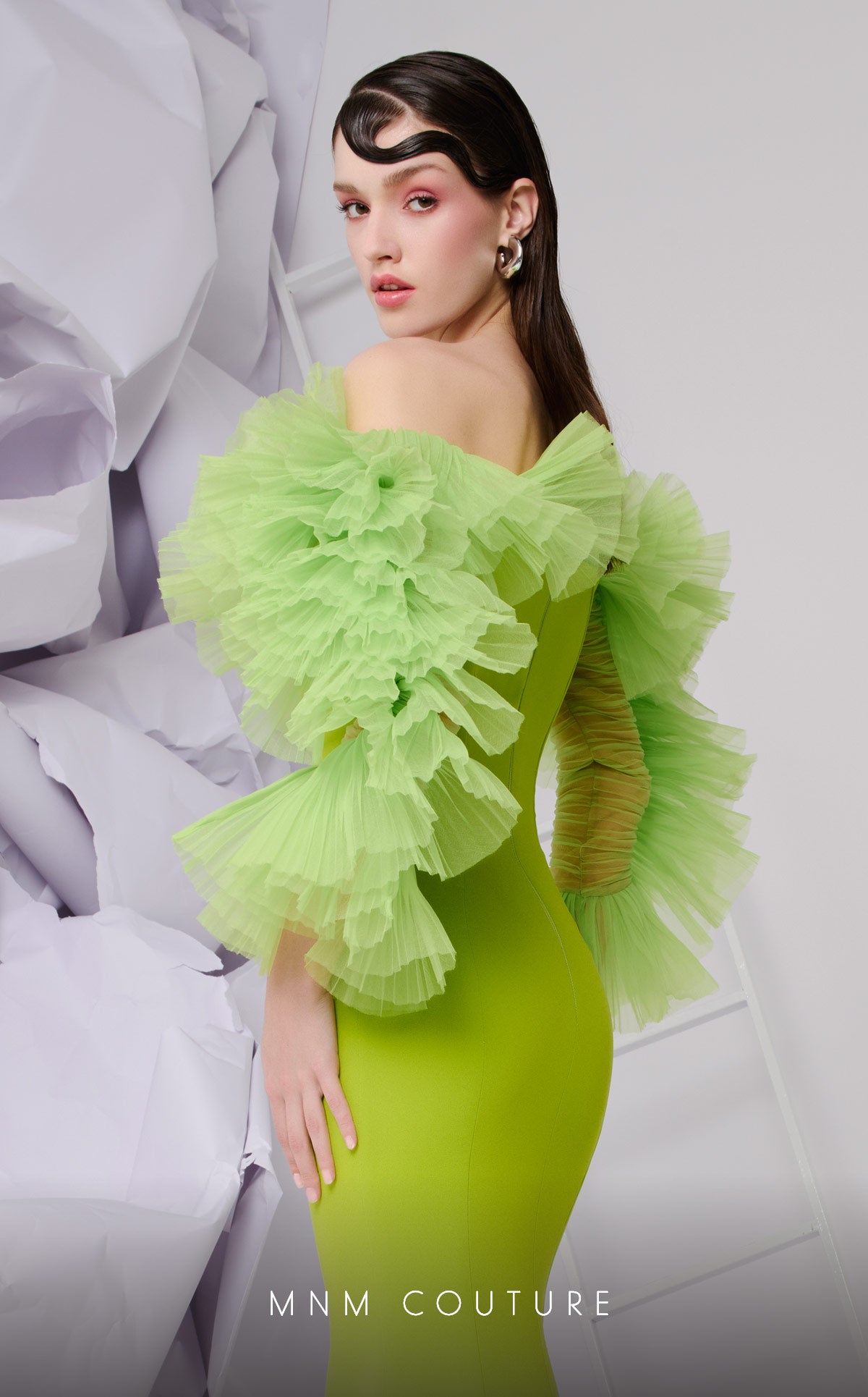 Fouad Sarkis F02850 Couture Evening Gown