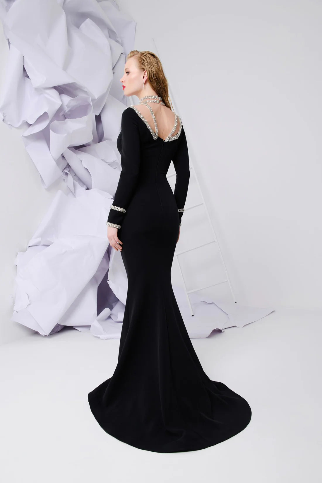Fouad Sarkis F02852 Couture Evening Gown