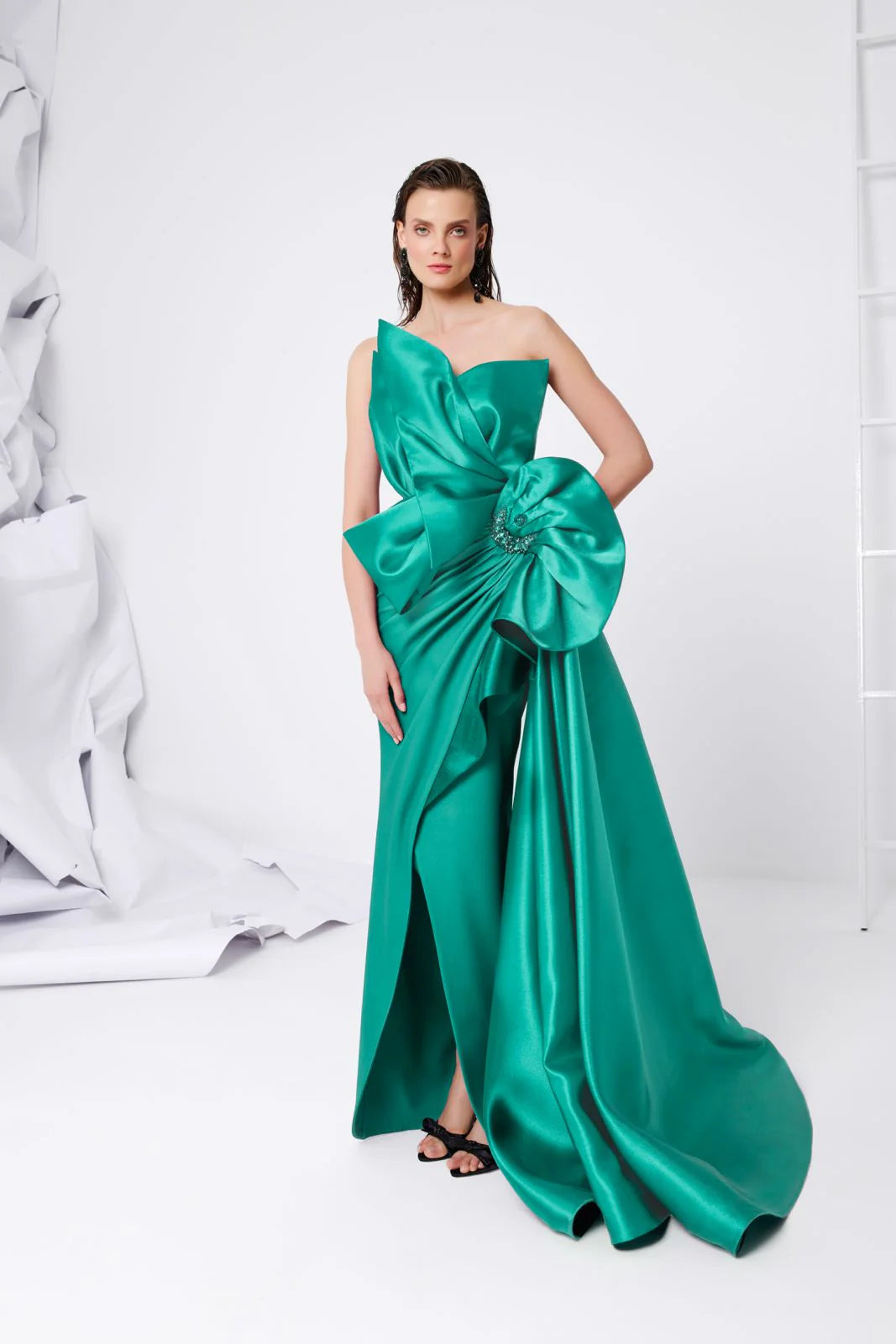 Fouad Sarkis F02854 Couture Evening Gown