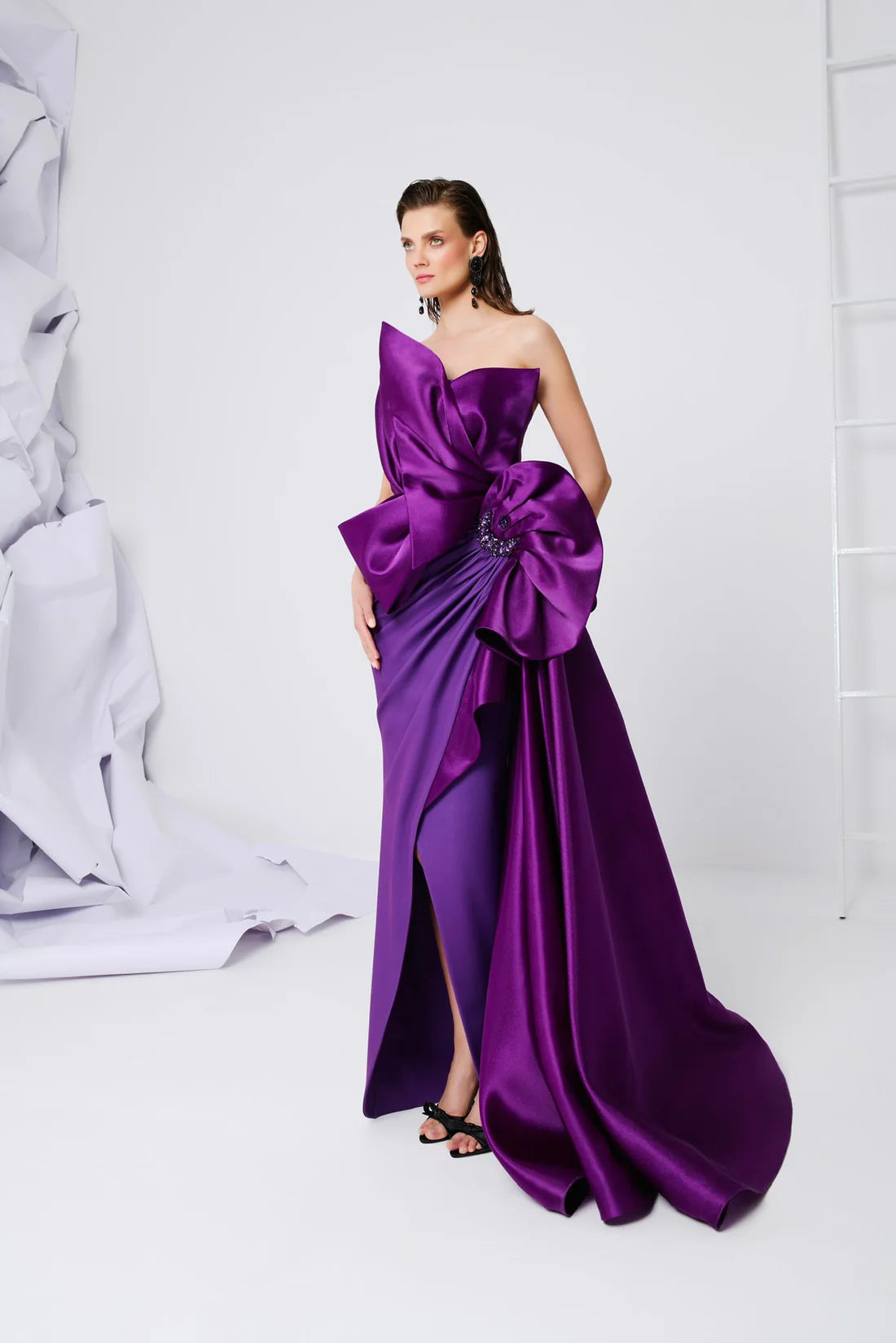 Fouad Sarkis F02854 Couture Evening Gown