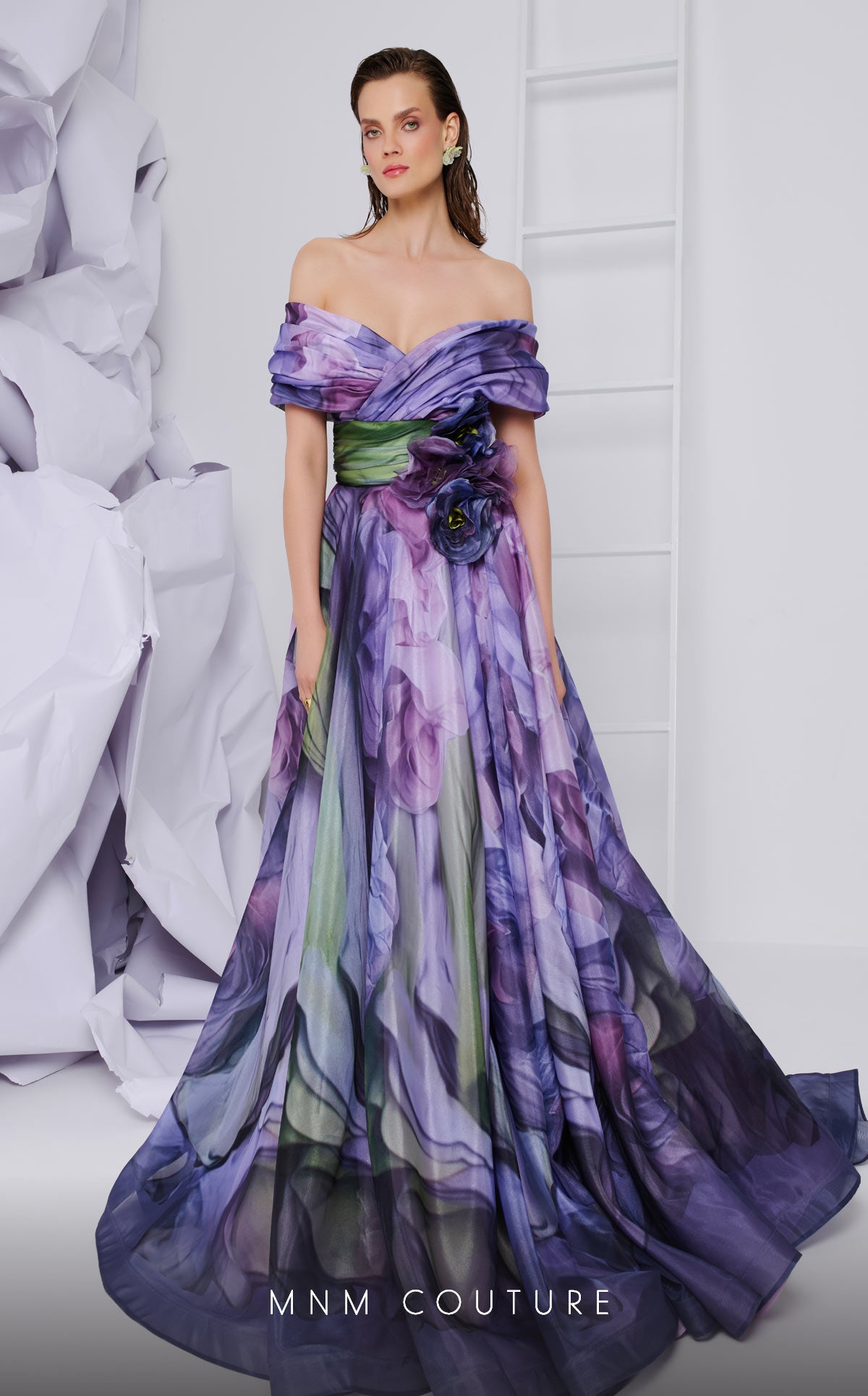 Fouad Sarkis F02855 Couture Evening Gown